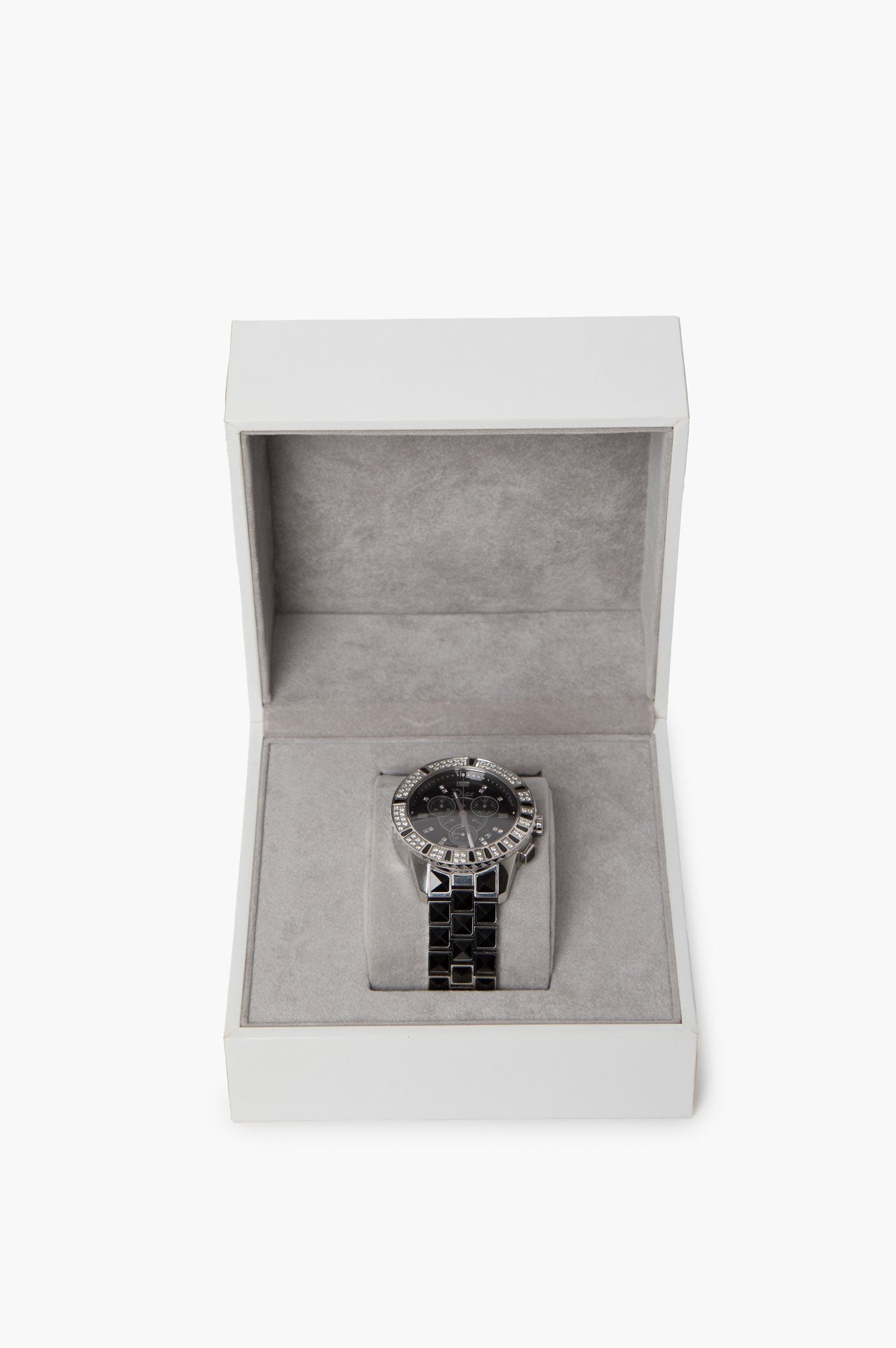 Christian Dior Black 38mm Stainless Steel Diamond Christal Watch