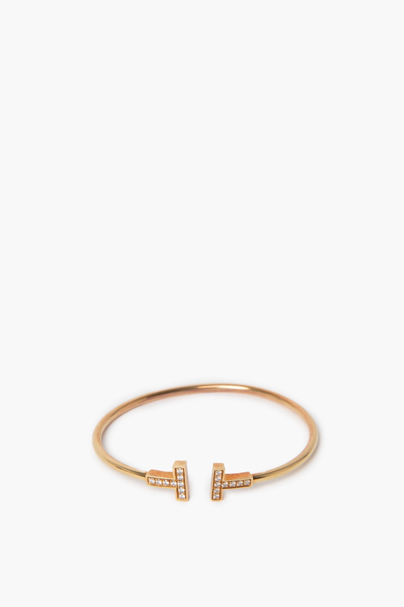 Tiffany & Co 18K Yellow Gold Diamond Bracelet Small