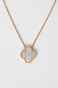 Van Cleef & Arpels Vintage Alhambra 18K Yellow Gold MOP Necklace