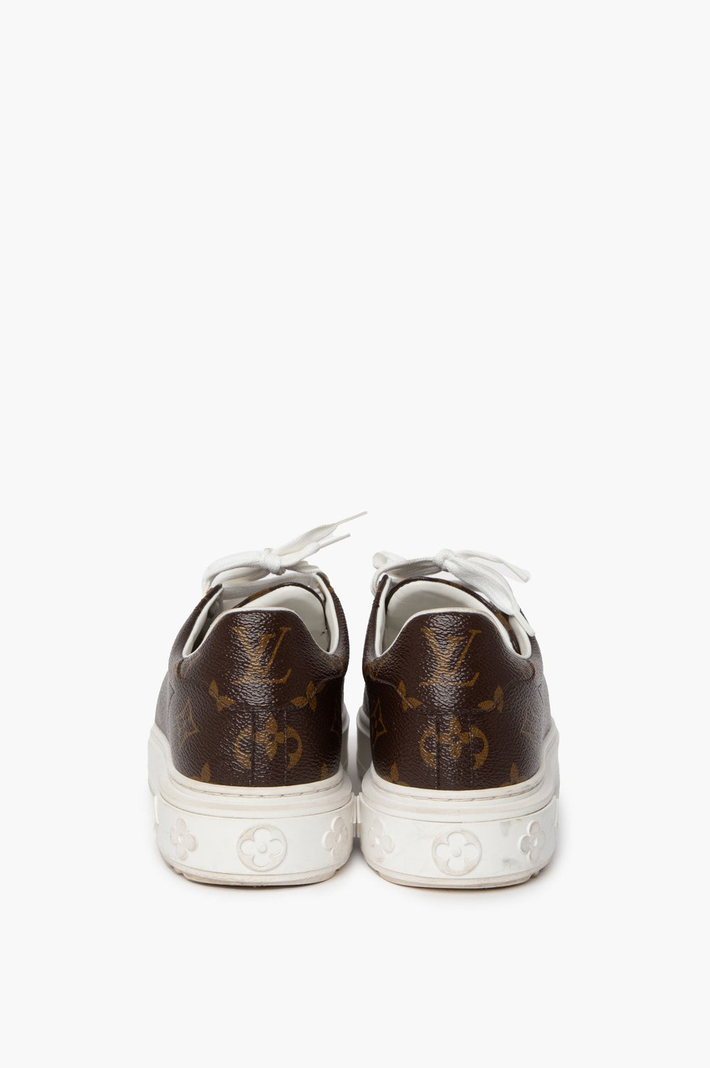Louis Vuitton Brown Monogram Time Out Sneaker Size 39