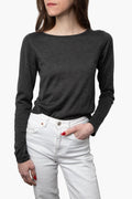 Brunello Cucinelli Dark Grey Cashmere Sweater Size S
