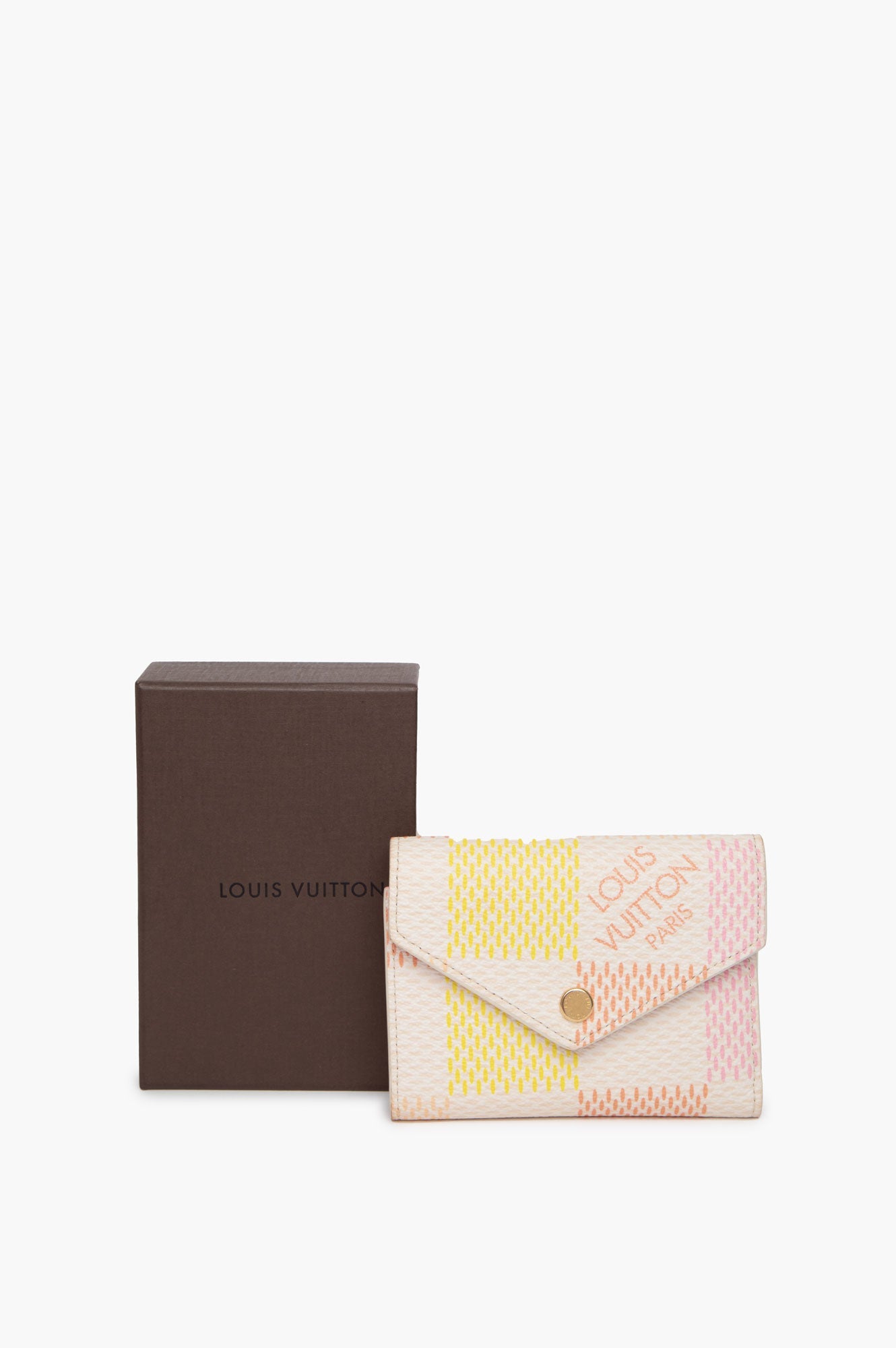 Louis Vuitton Pink Yellow Victorine Wallet