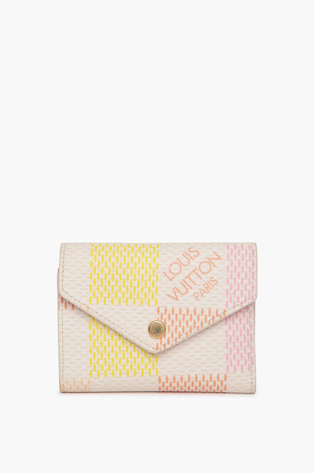 Louis Vuitton Pink Yellow Victorine Wallet