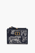 Christian Dior Blue Montaigne Dahila Wallet
