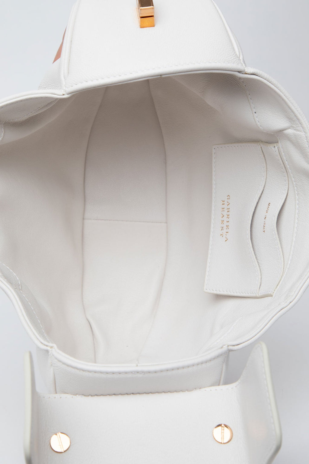 Gabriela Hearst White Nina Handle Bag