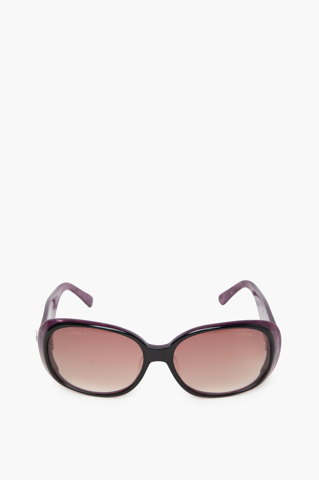 Chanel Purple Round Sunglasses