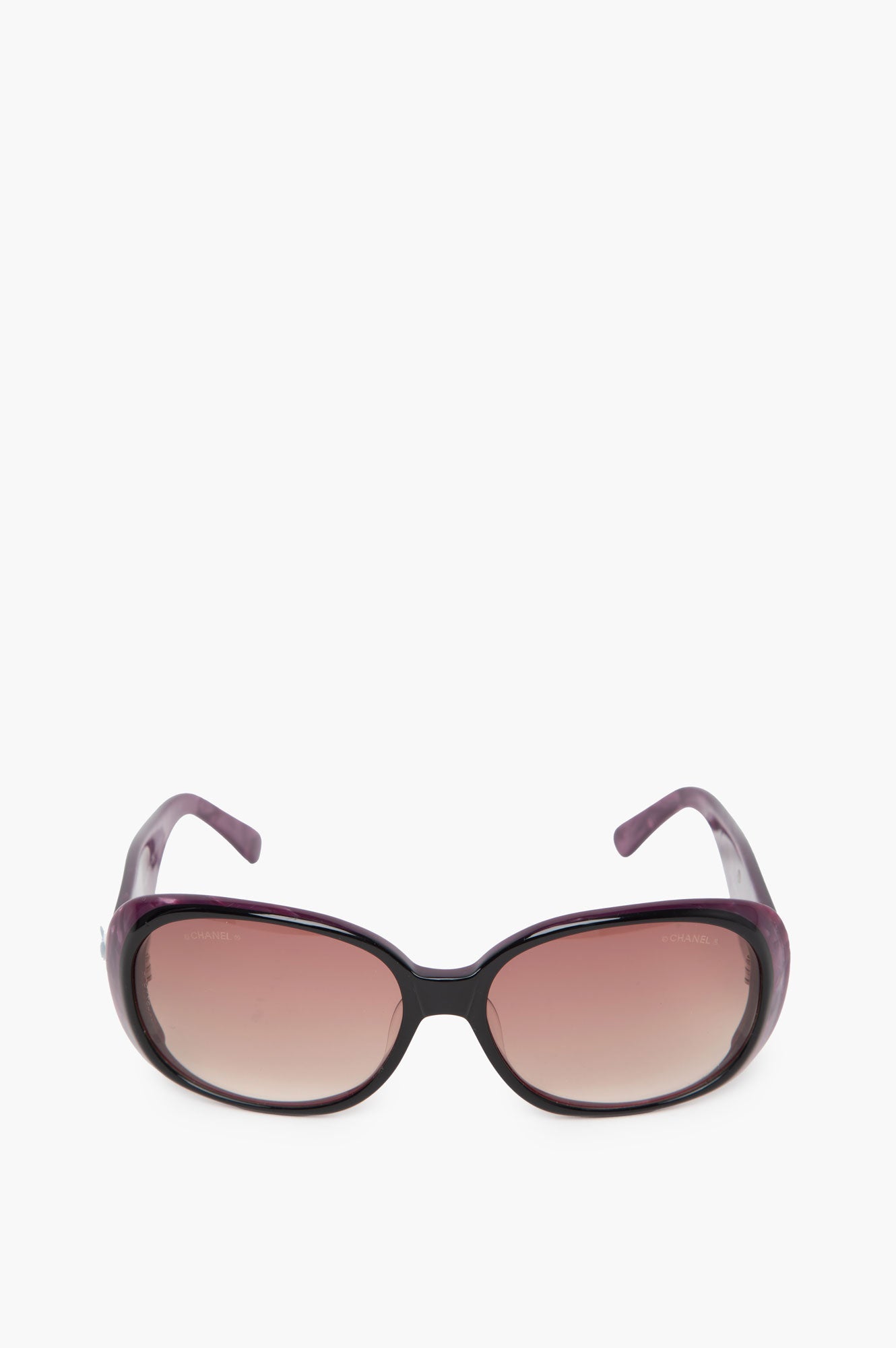 Chanel Purple Round Sunglasses