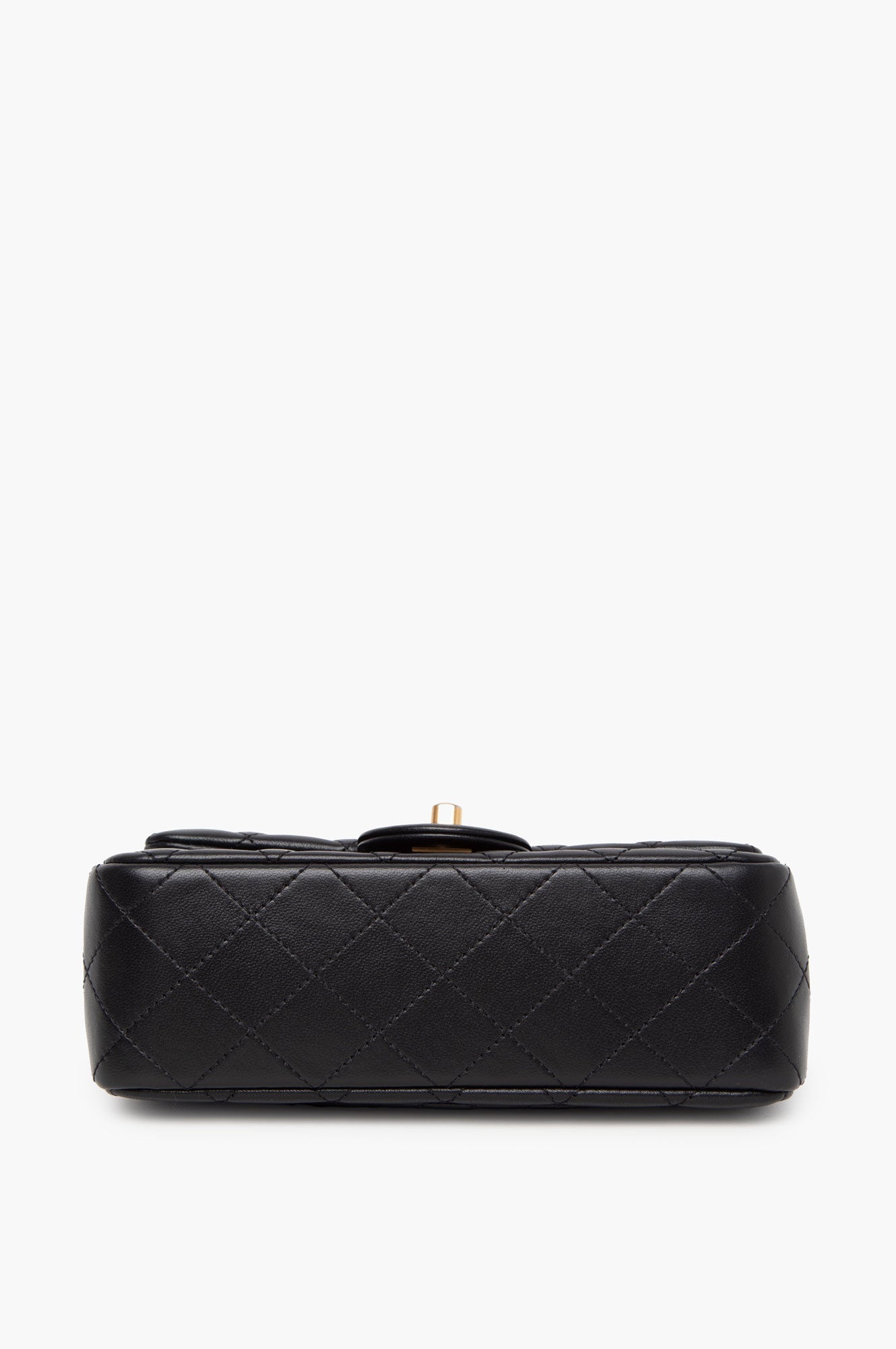 Chanel 2023 Classic Mini Rectangle Pearl Crush Flap Lambskin Bag