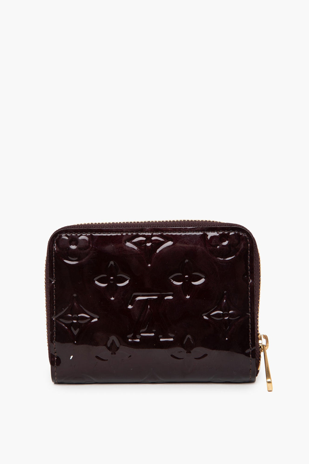 Louis Vuitton Burgundy Patent Zipped Wallet