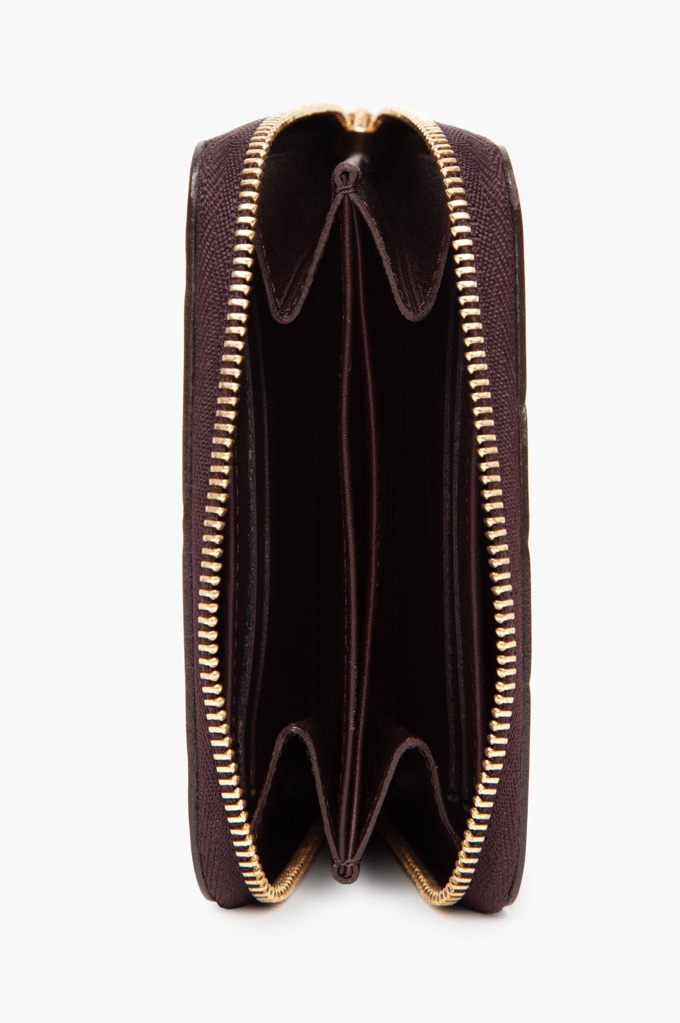 Louis Vuitton Burgundy Patent Zipped Wallet