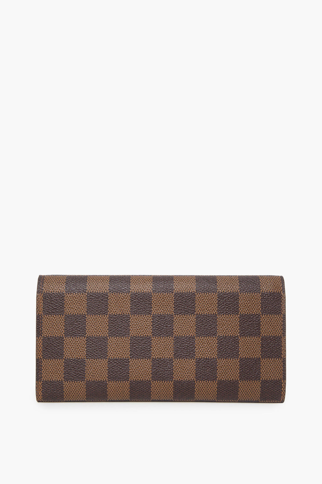 Louis Vuitton Damier Ebene Red Snap Wallet