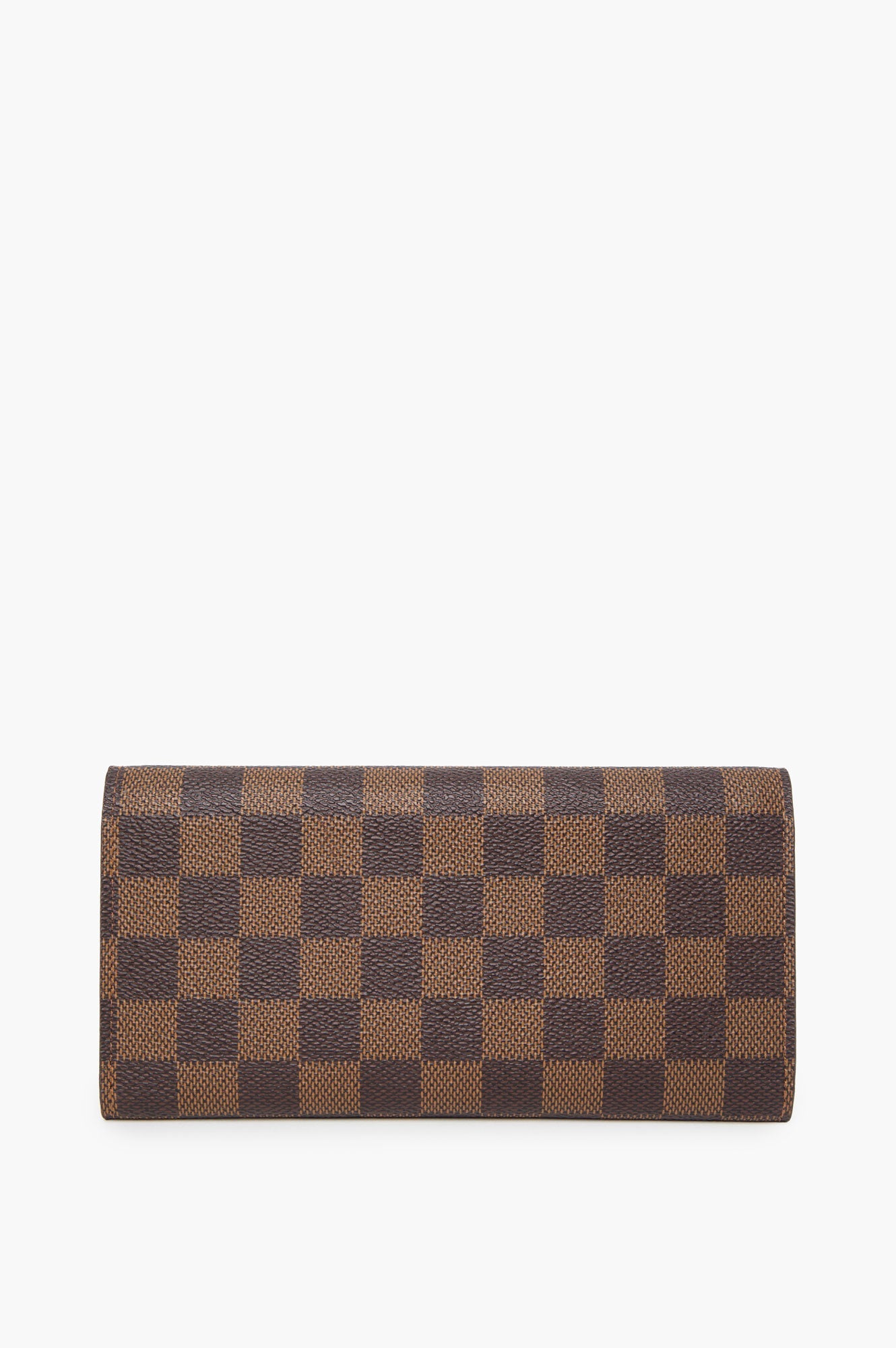 Louis Vuitton Damier Ebene Red Snap Wallet