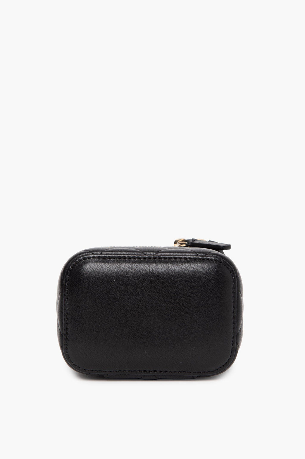 Chanel 2020 Black Pearl Crush Mini Vanity Case Lambskin Chain Bag