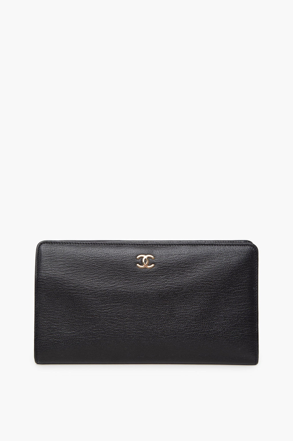Chanel Black Leather Bifold Wallet