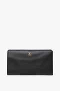 Chanel Black Leather Bifold Wallet