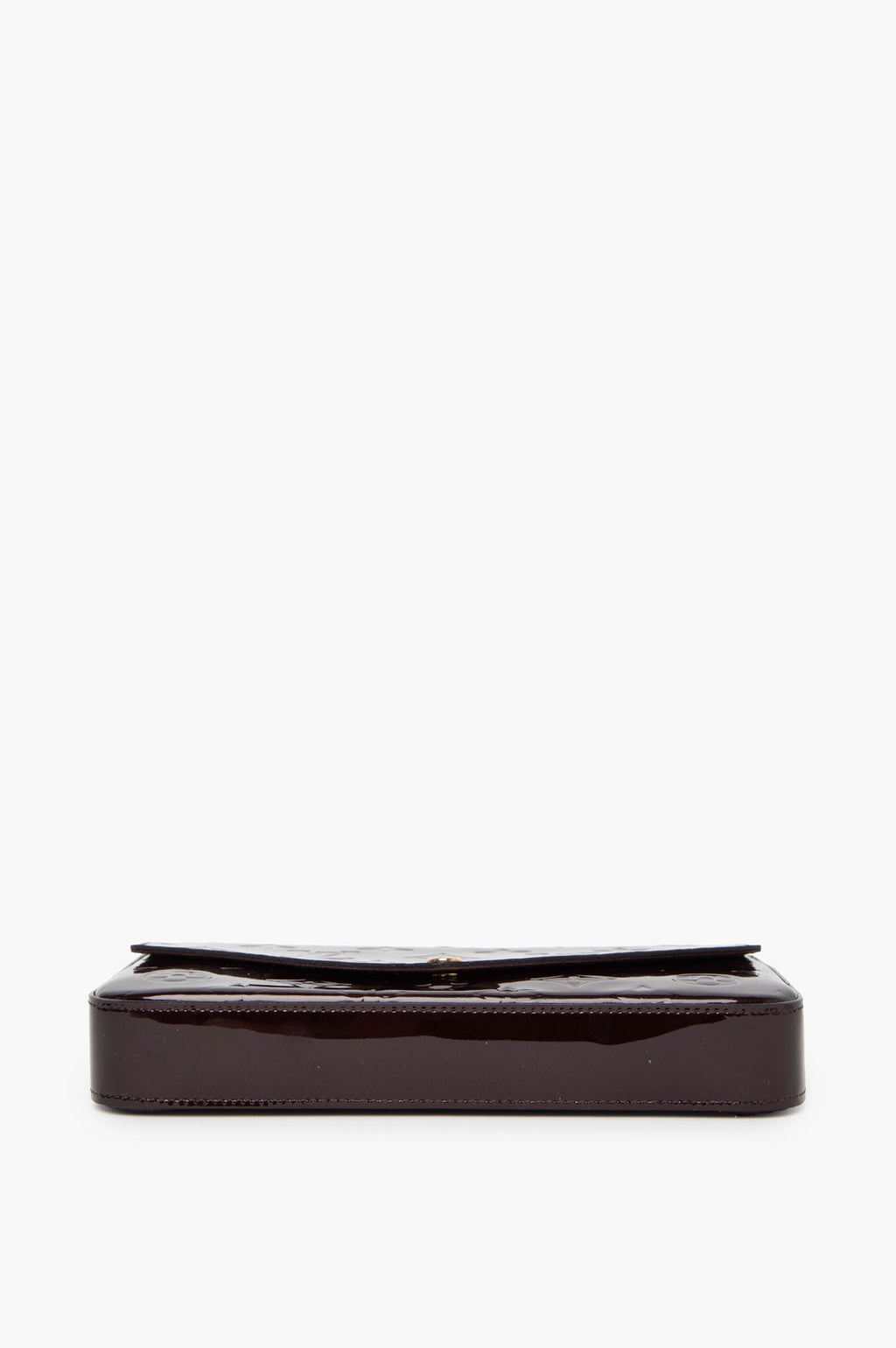 Louis Vuitton Burgundy Vernis Pochette Felicie Crossbody Bag