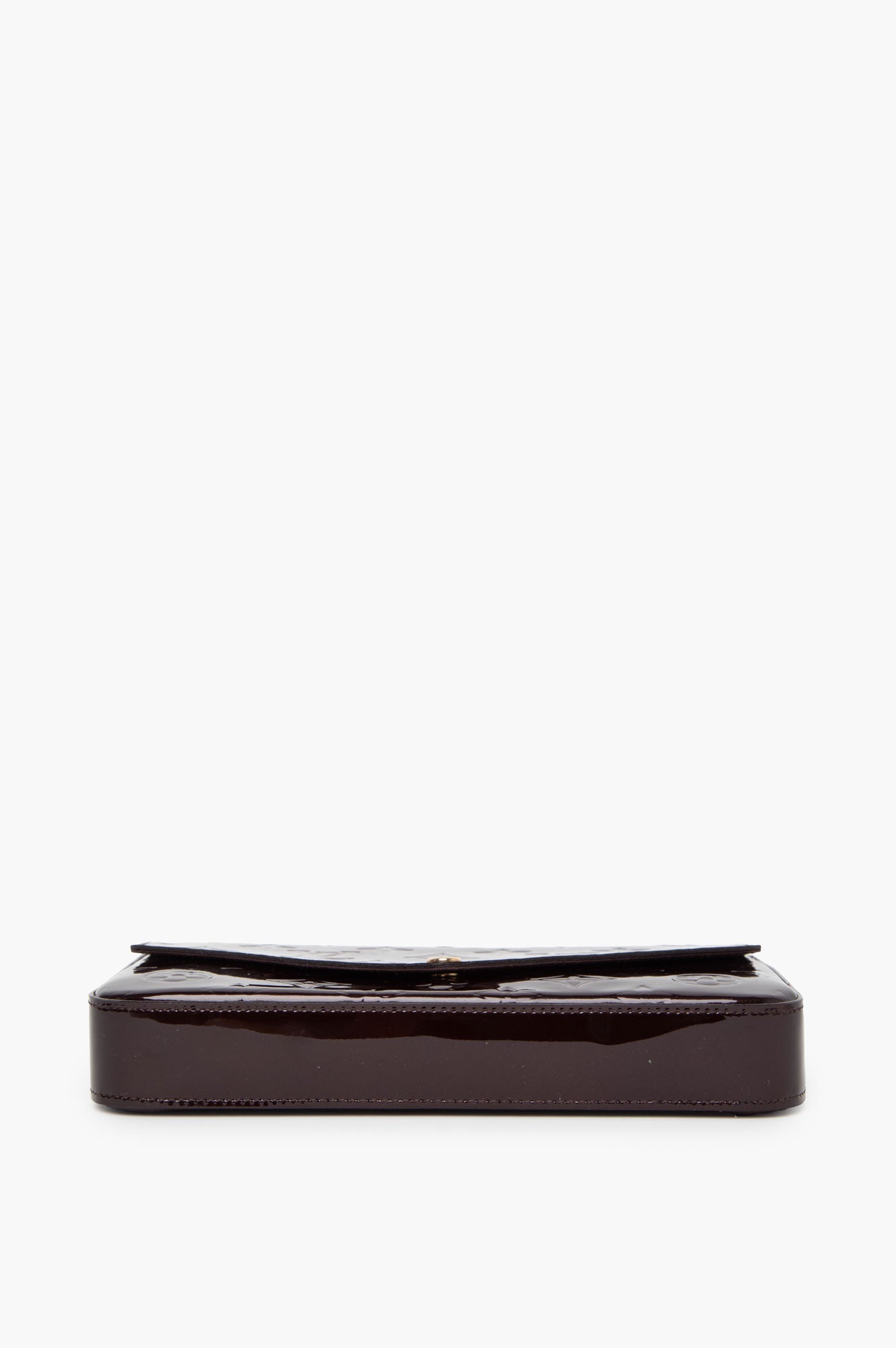 Louis Vuitton Burgundy Vernis Pochette Felicie Crossbody Bag