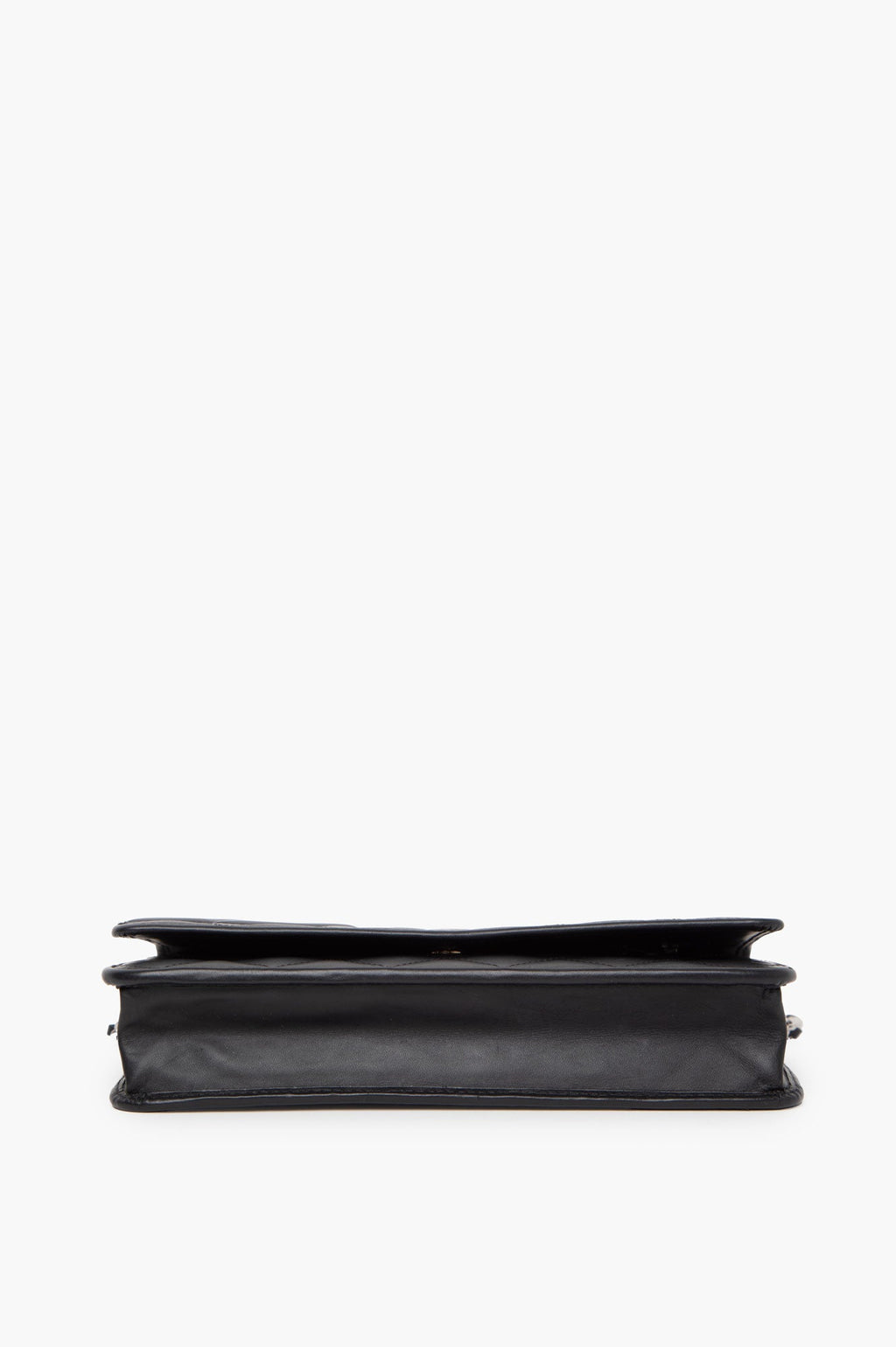 Chanel Black Cambon Line Calfskin Wallet On Chain