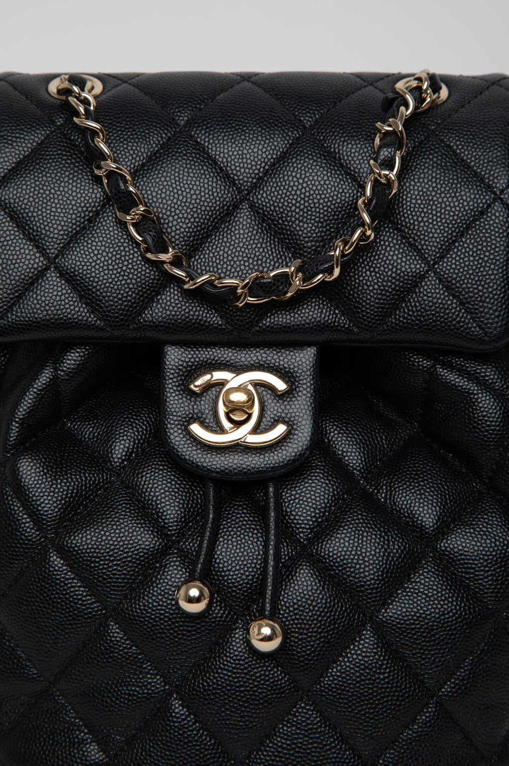 Chanel Black Caviar Mini Urban Spirit Backpack