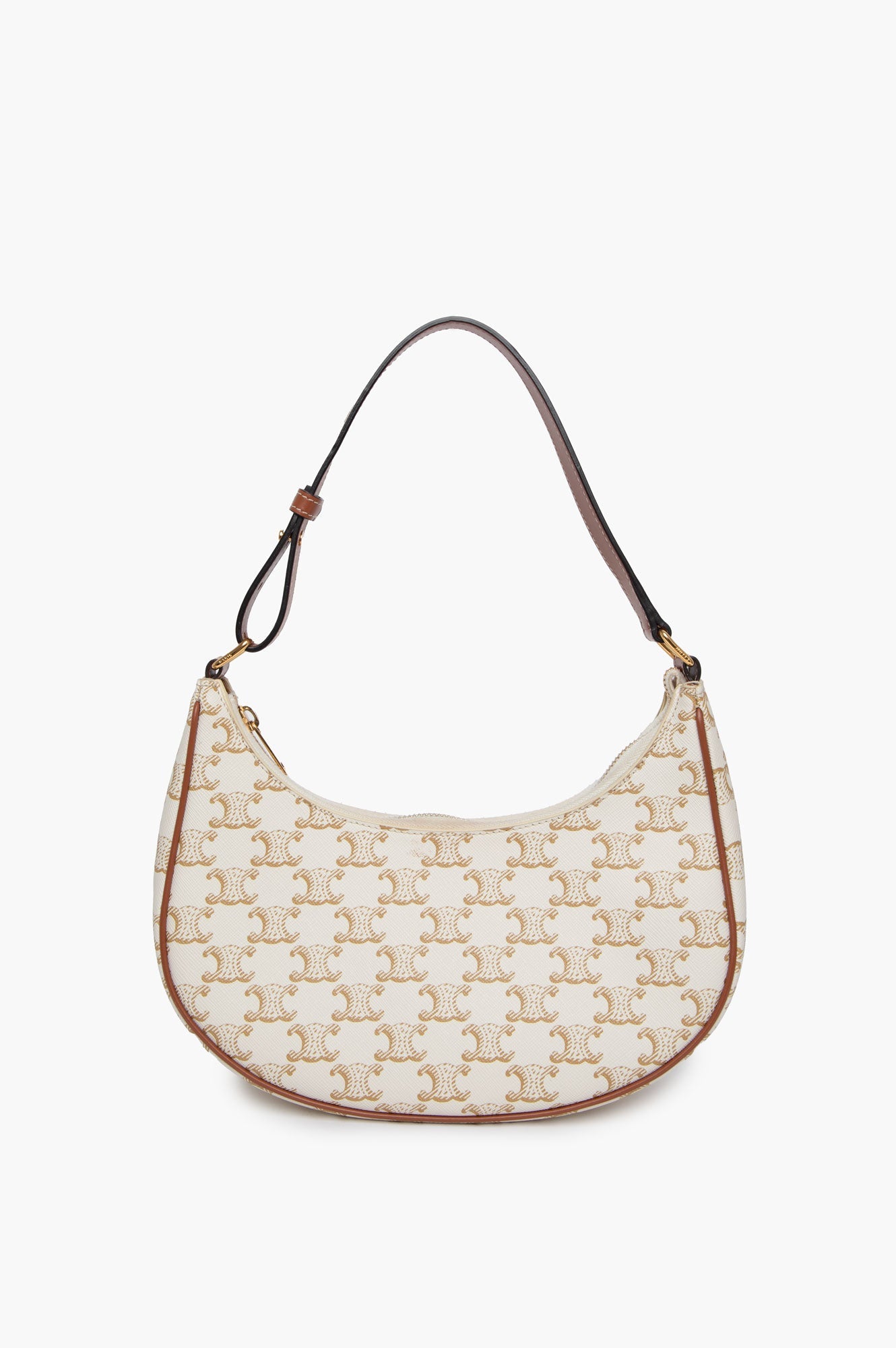 Celine White Triomphe Ava Bag