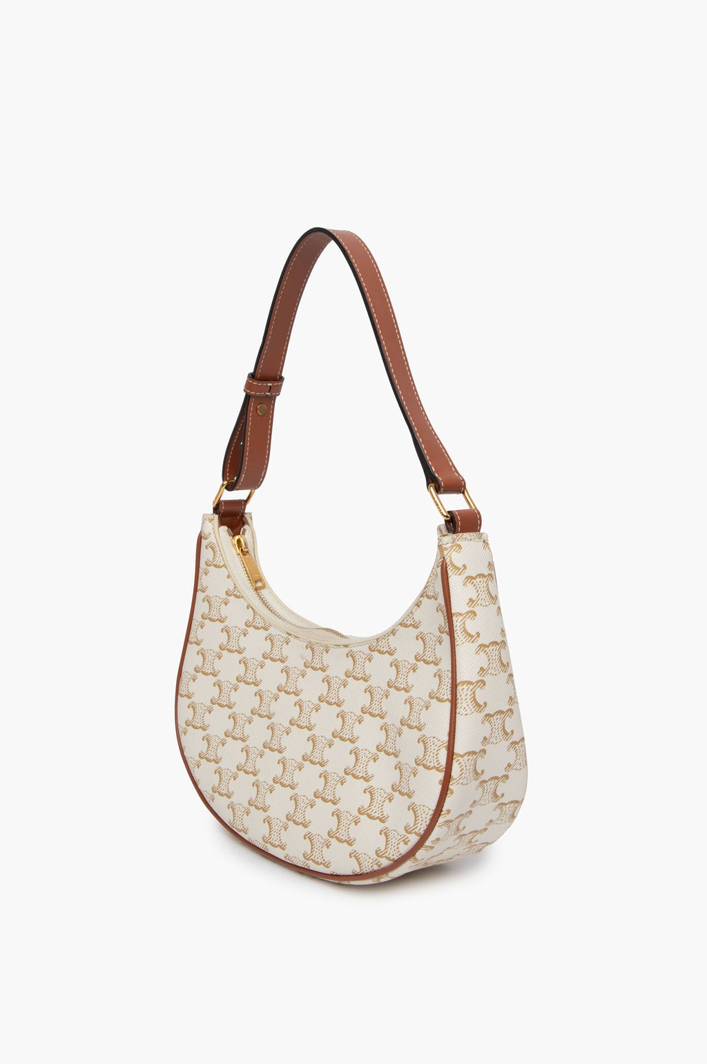 Celine White Triomphe Ava Bag