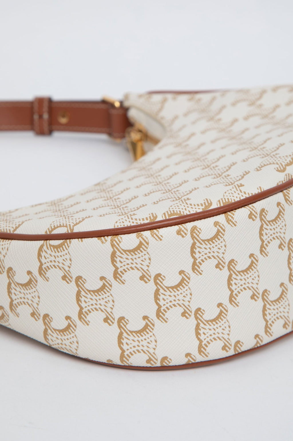 Celine White Triomphe Ava Bag