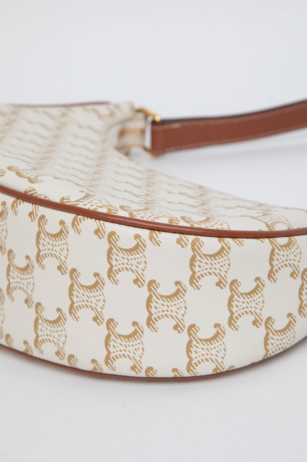 Celine White Triomphe Ava Bag