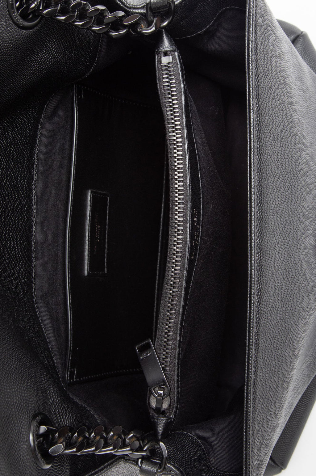 Saint Laurent All Black Medium Leather West Hollywood Bag