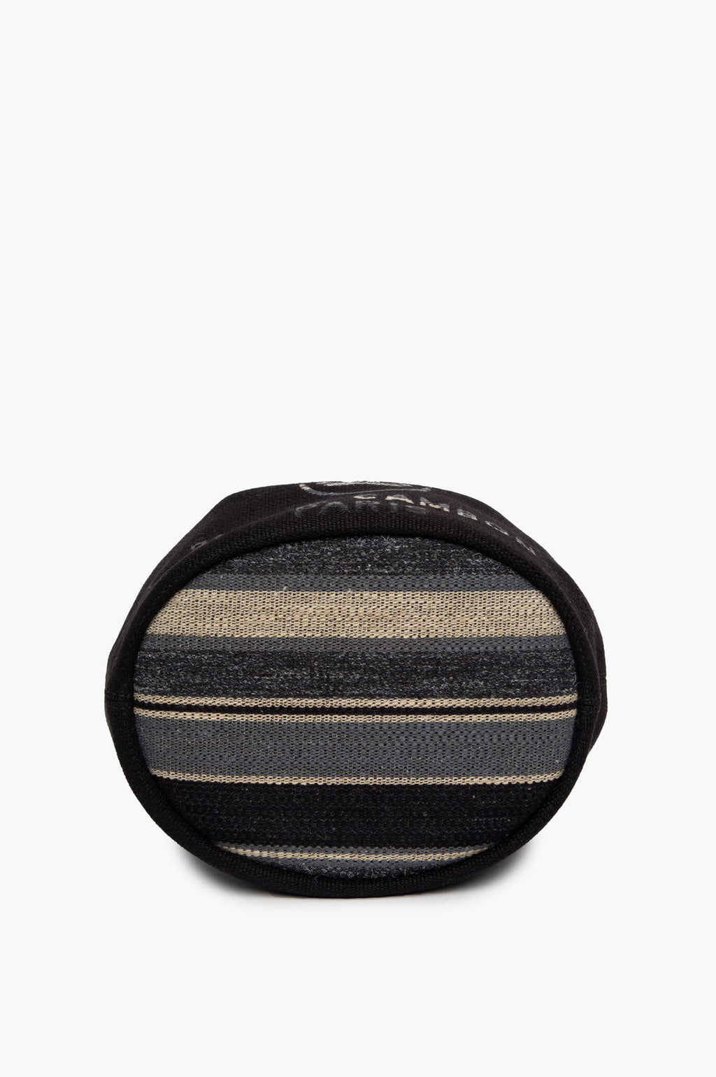 Chanel Black CC Deauville Drawstring Bucket Bag