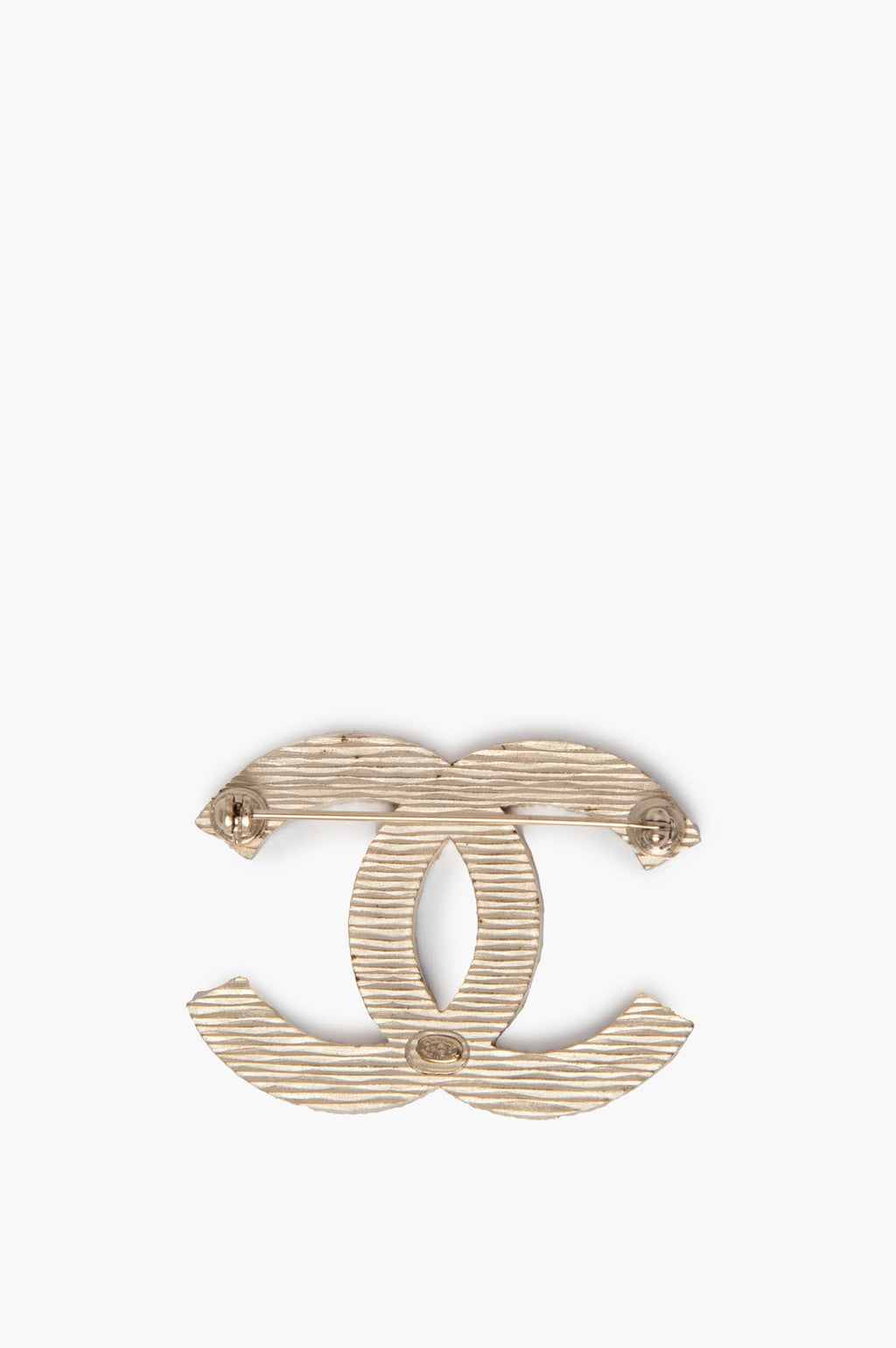 Chanel Blue Large La Pausa CC Logo Blue Brooch