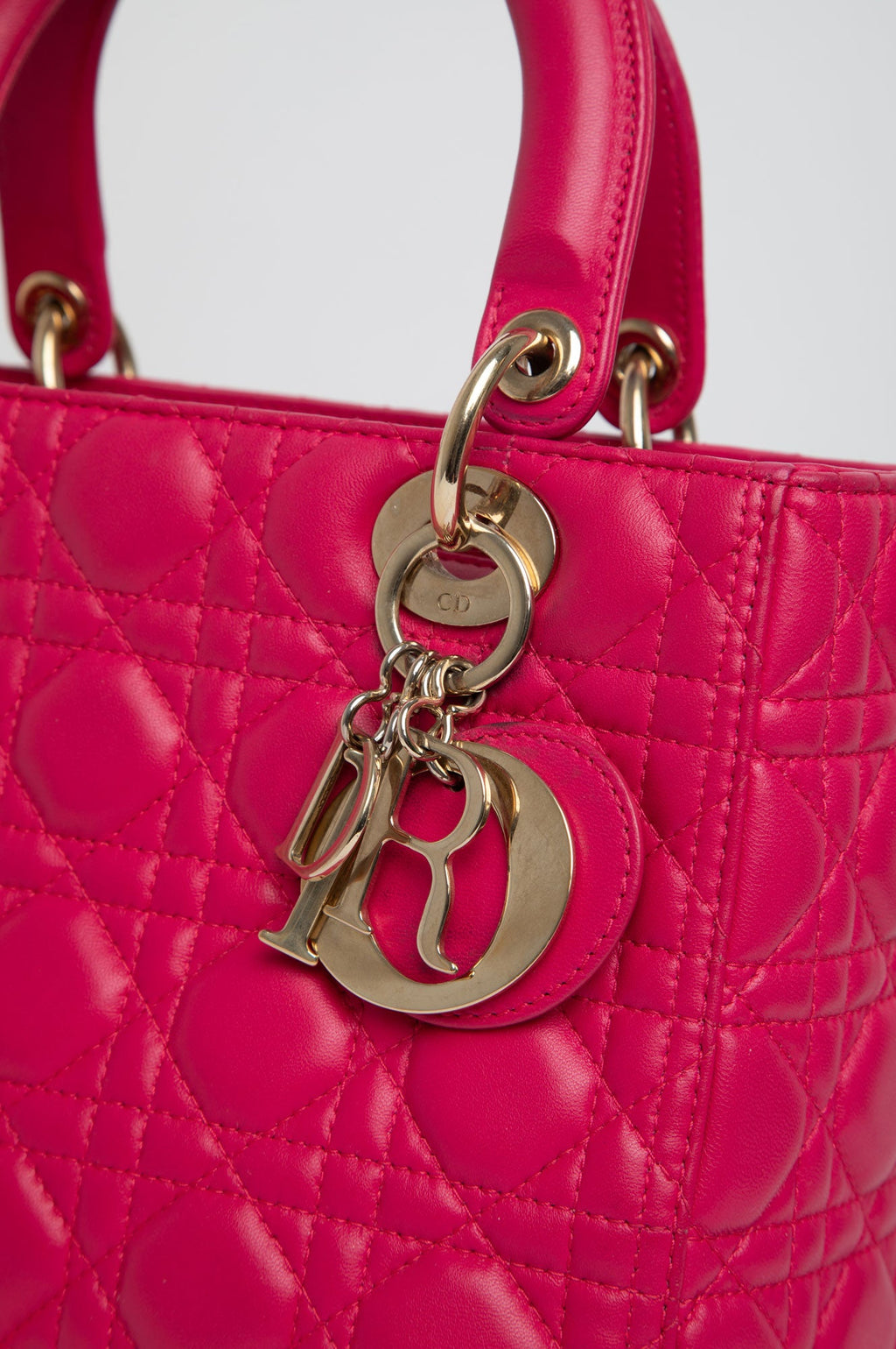 Christian Dior Pink Medium Lady Dior Bag