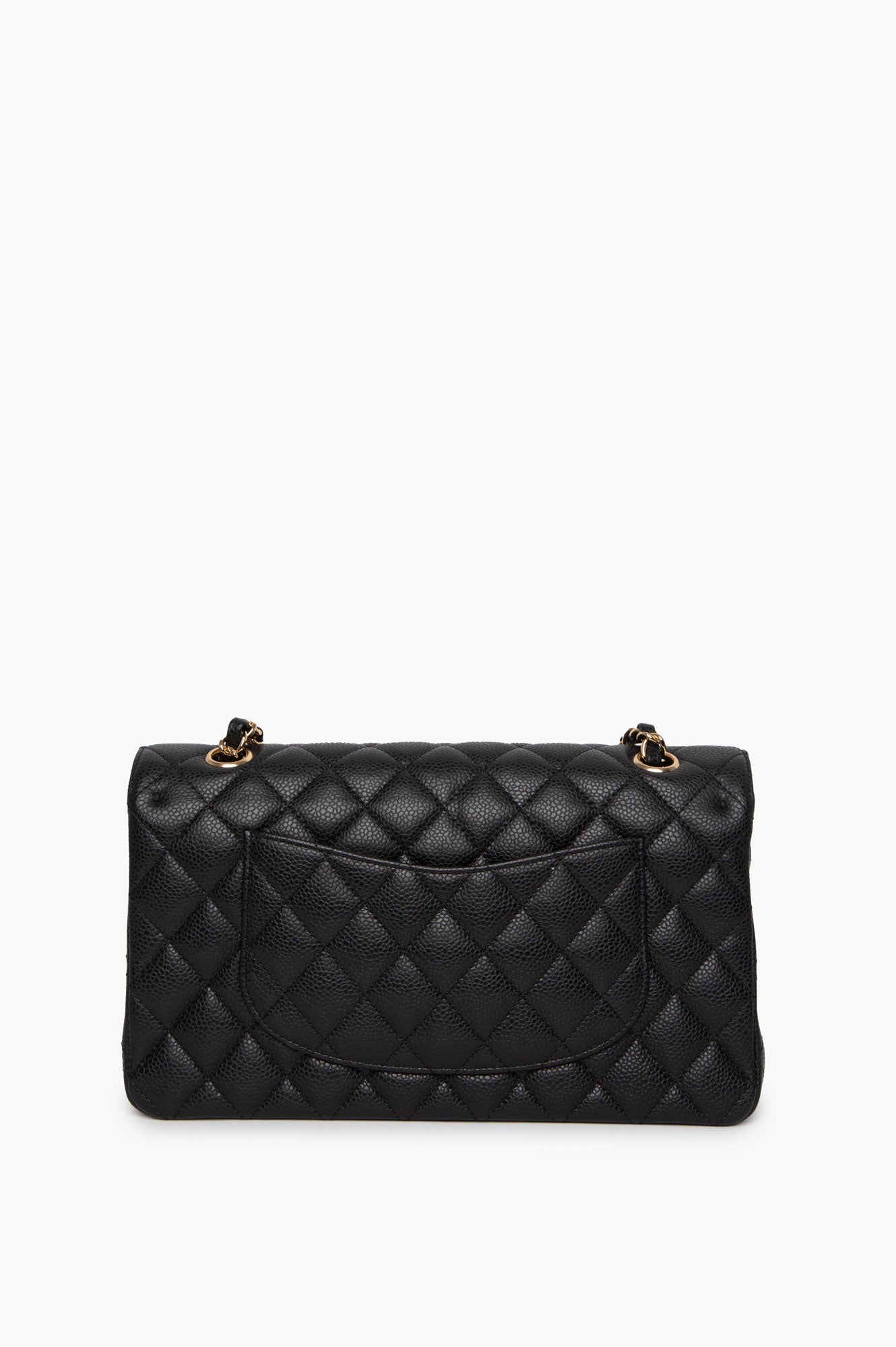 Chanel 2009 Black Caviar Medium Classic Double Flap Bag