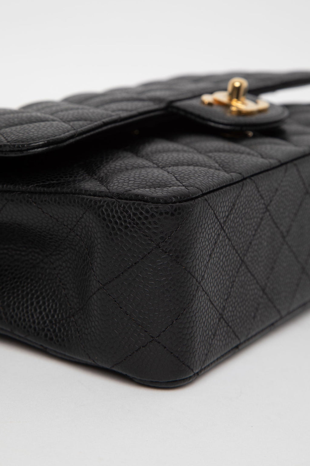 Chanel 2009 Black Caviar Medium Classic Double Flap Bag