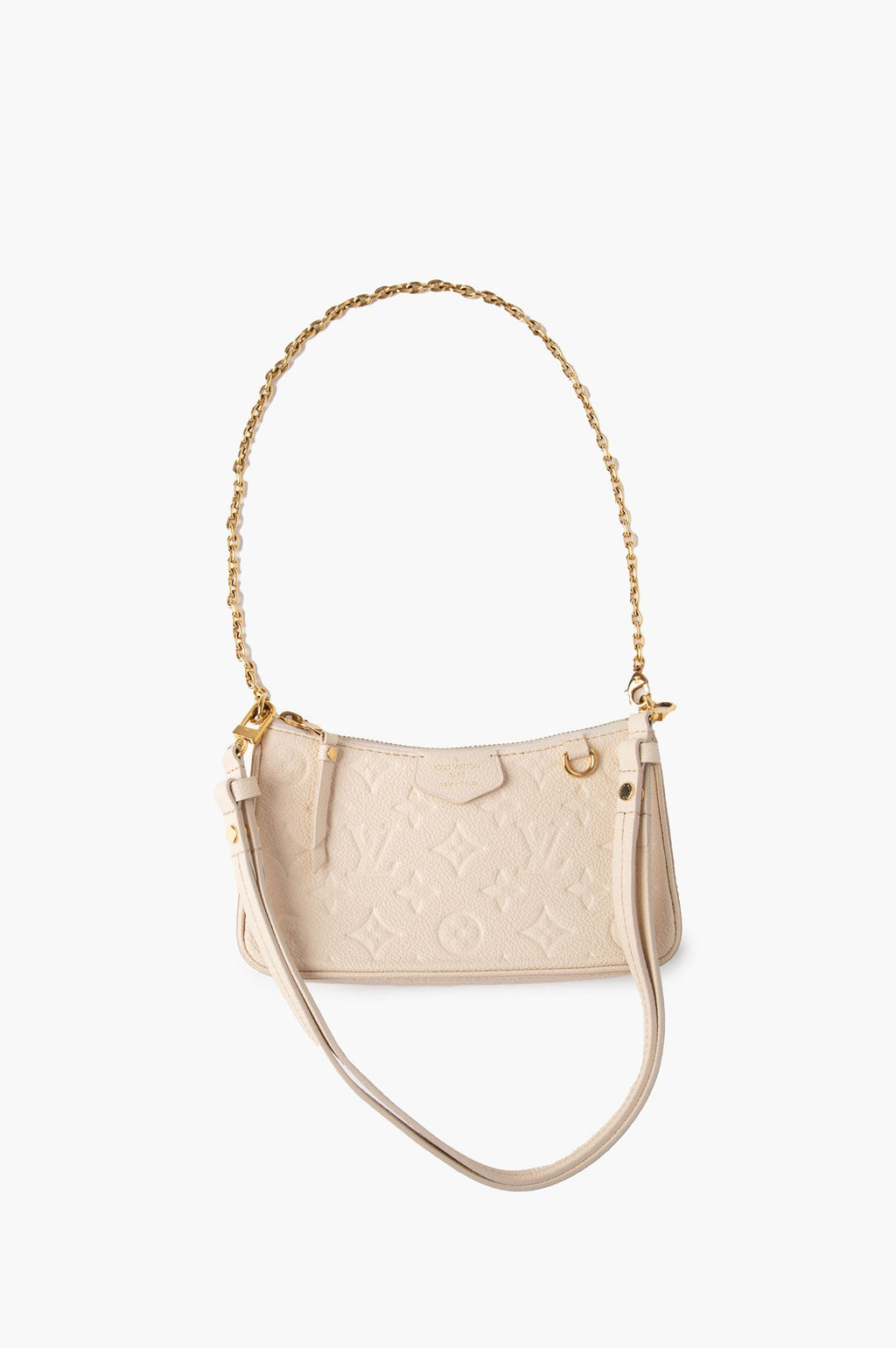 Louis Vuitton Cream Easy Pouch On Strap Bag