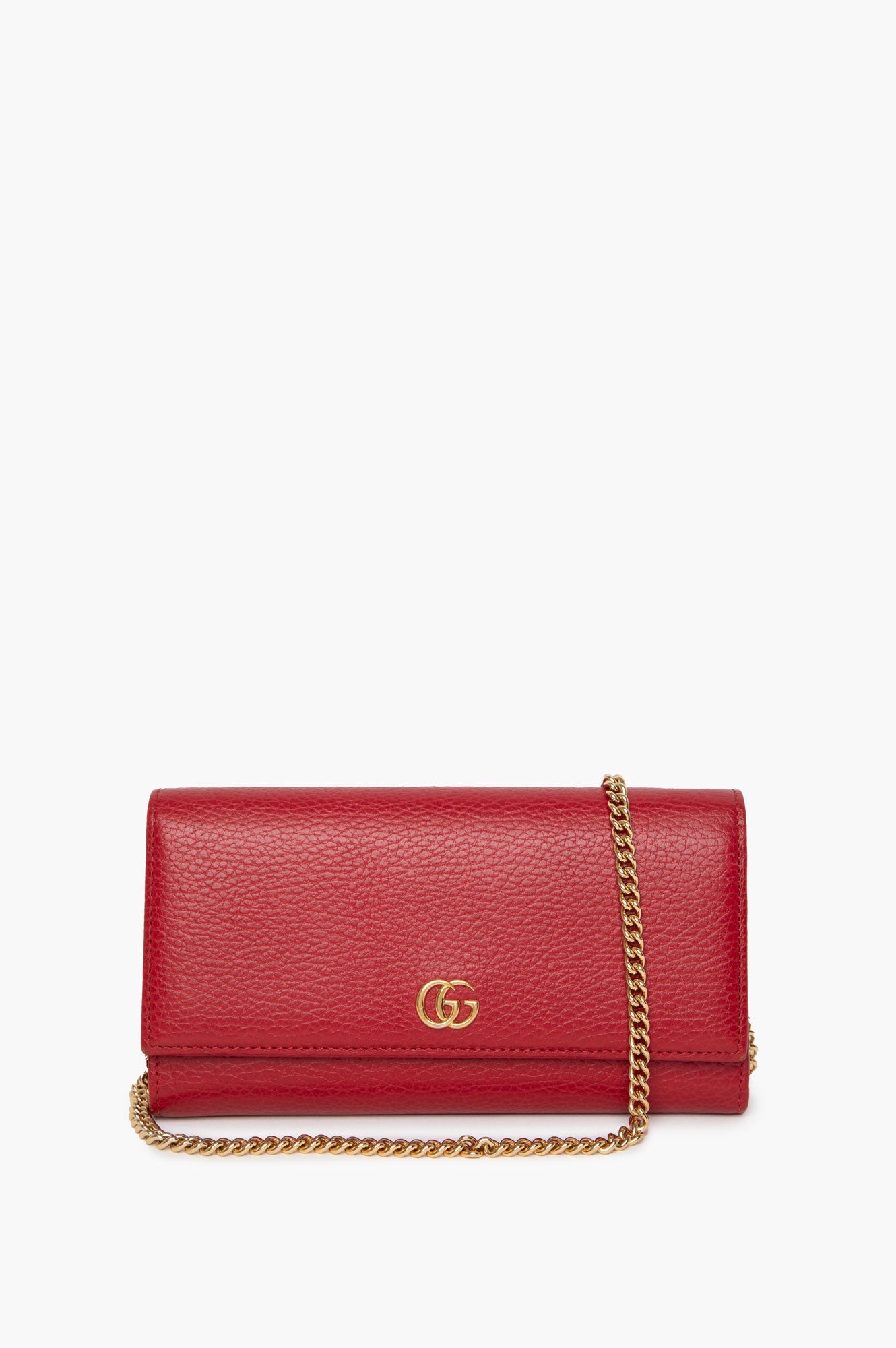 Gucci Red Leather GG WOC