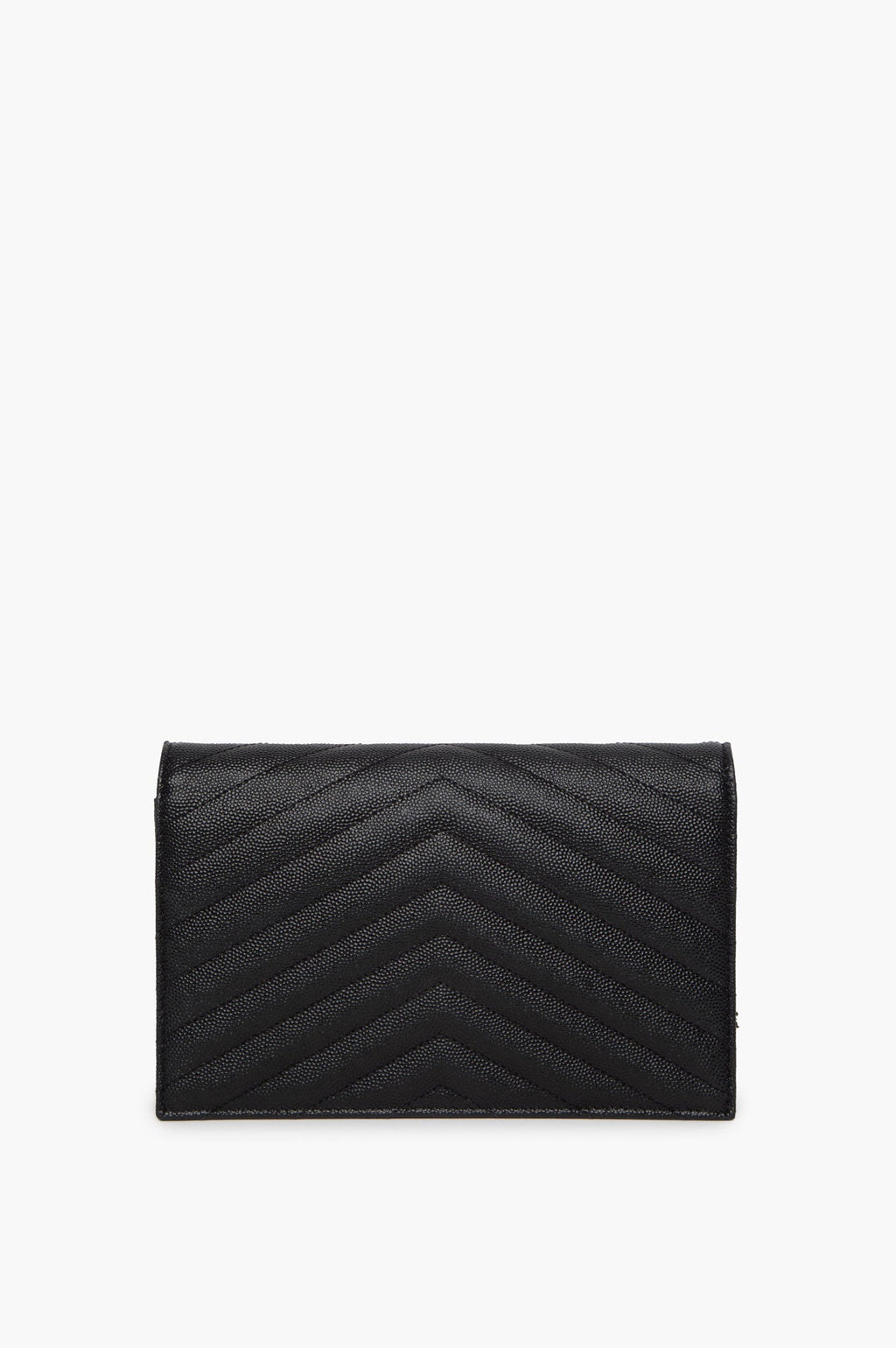 Saint Laurent Black Cassandre Wallet on Chain Bag