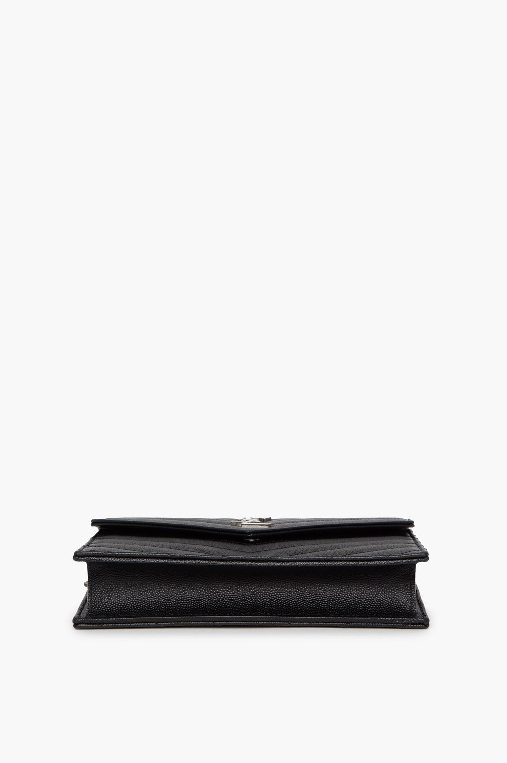 Saint Laurent Black Cassandre Wallet on Chain Bag