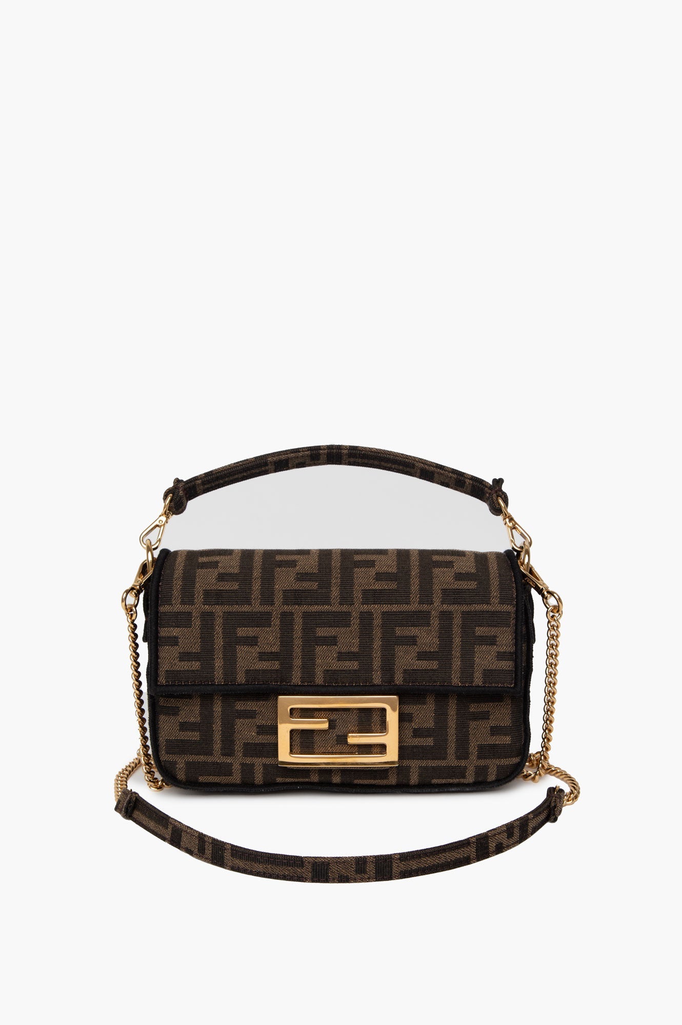 Fendi Brown Baguette Mini Bag