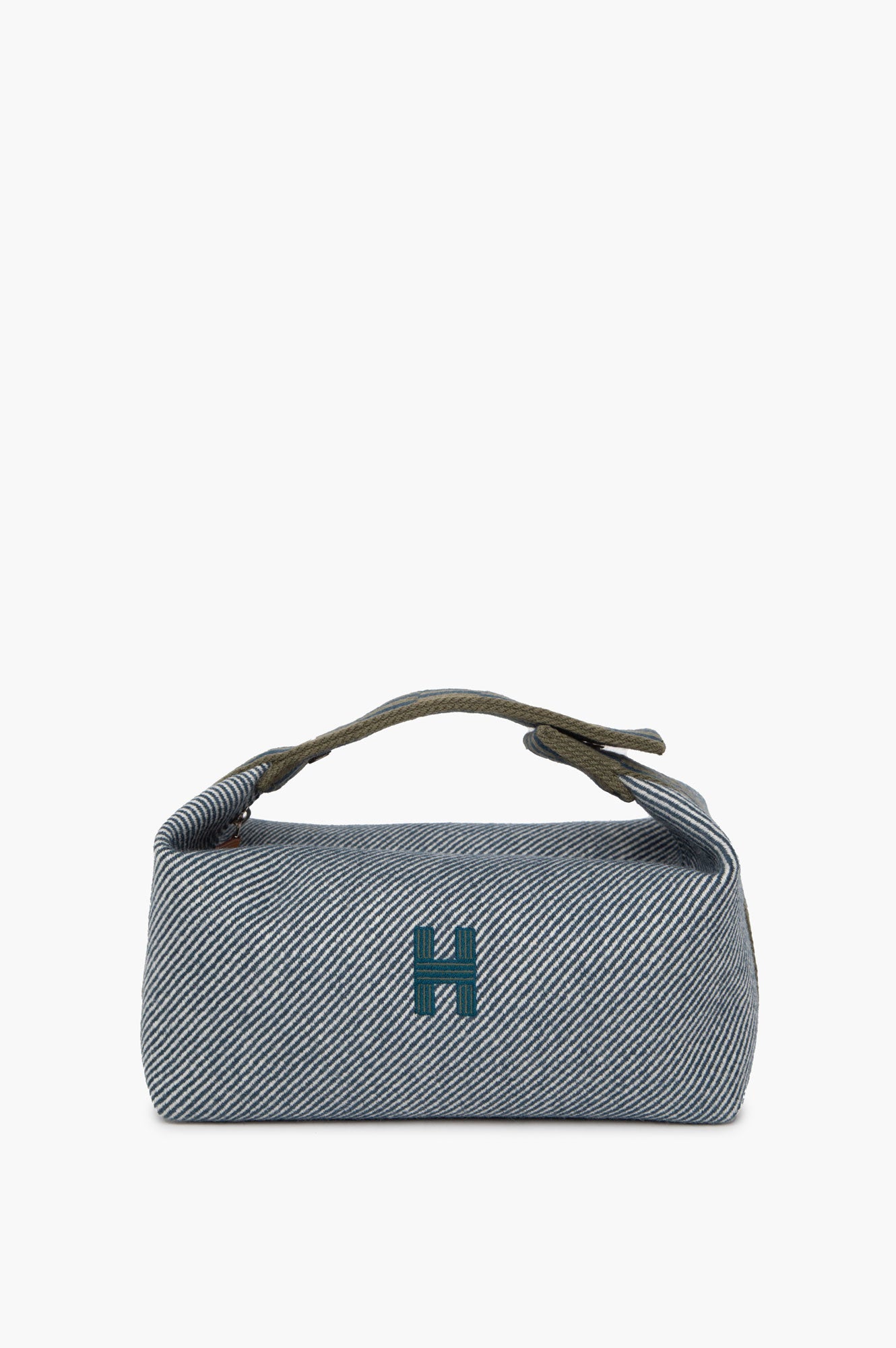 Hermes Blue Brade-A-Brac Medium Bag with Strap