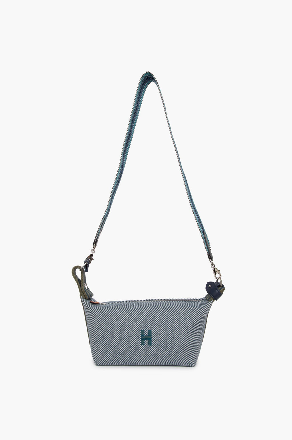 Hermes Blue Brade-A-Brac Medium Bag with Strap