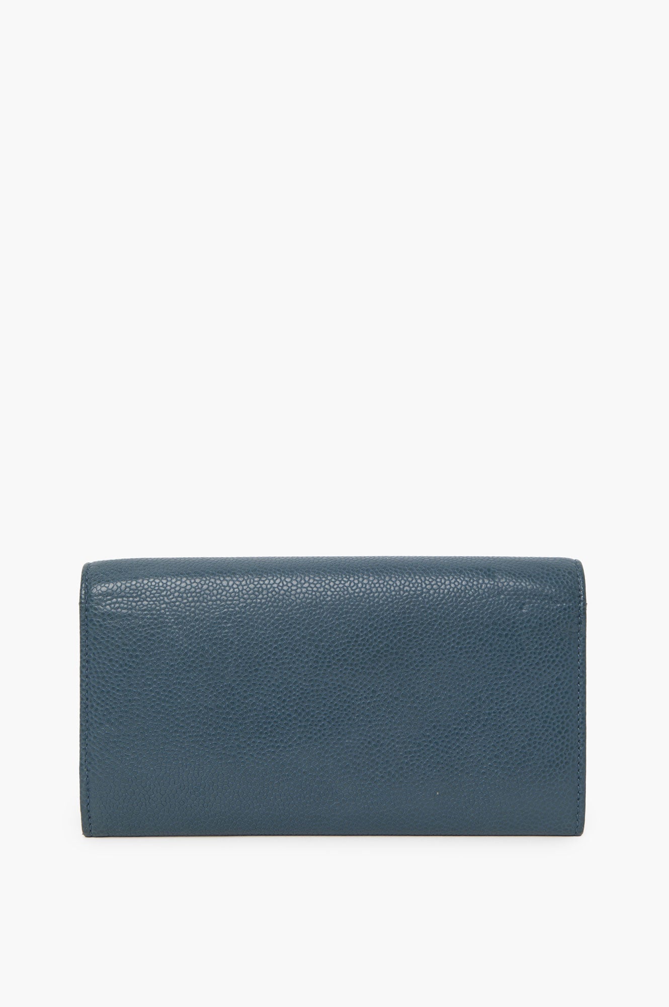 Chanel Blue Bifold Long Wallet