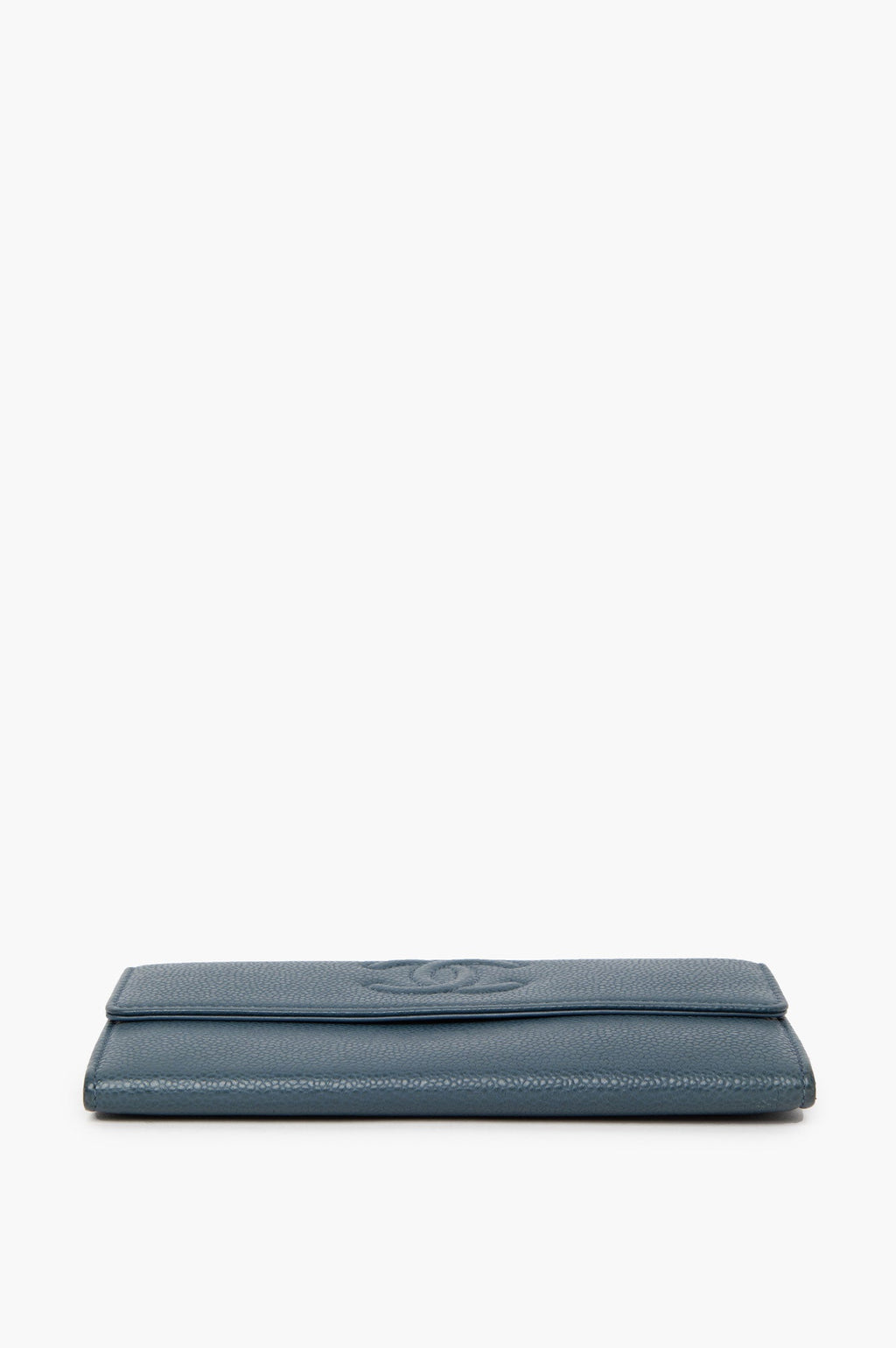 Chanel Blue Bifold Long Wallet