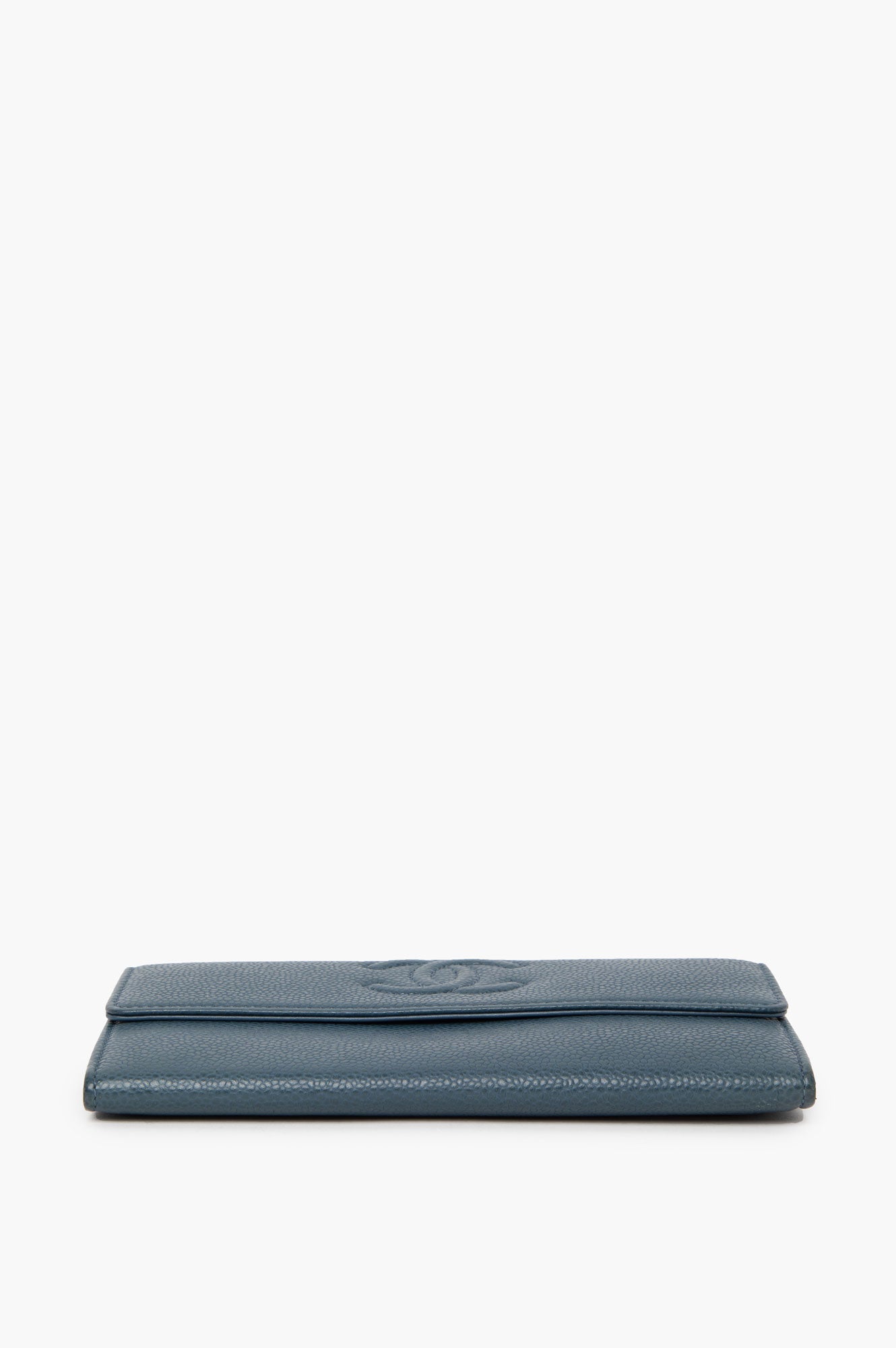 Chanel Blue Bifold Long Wallet