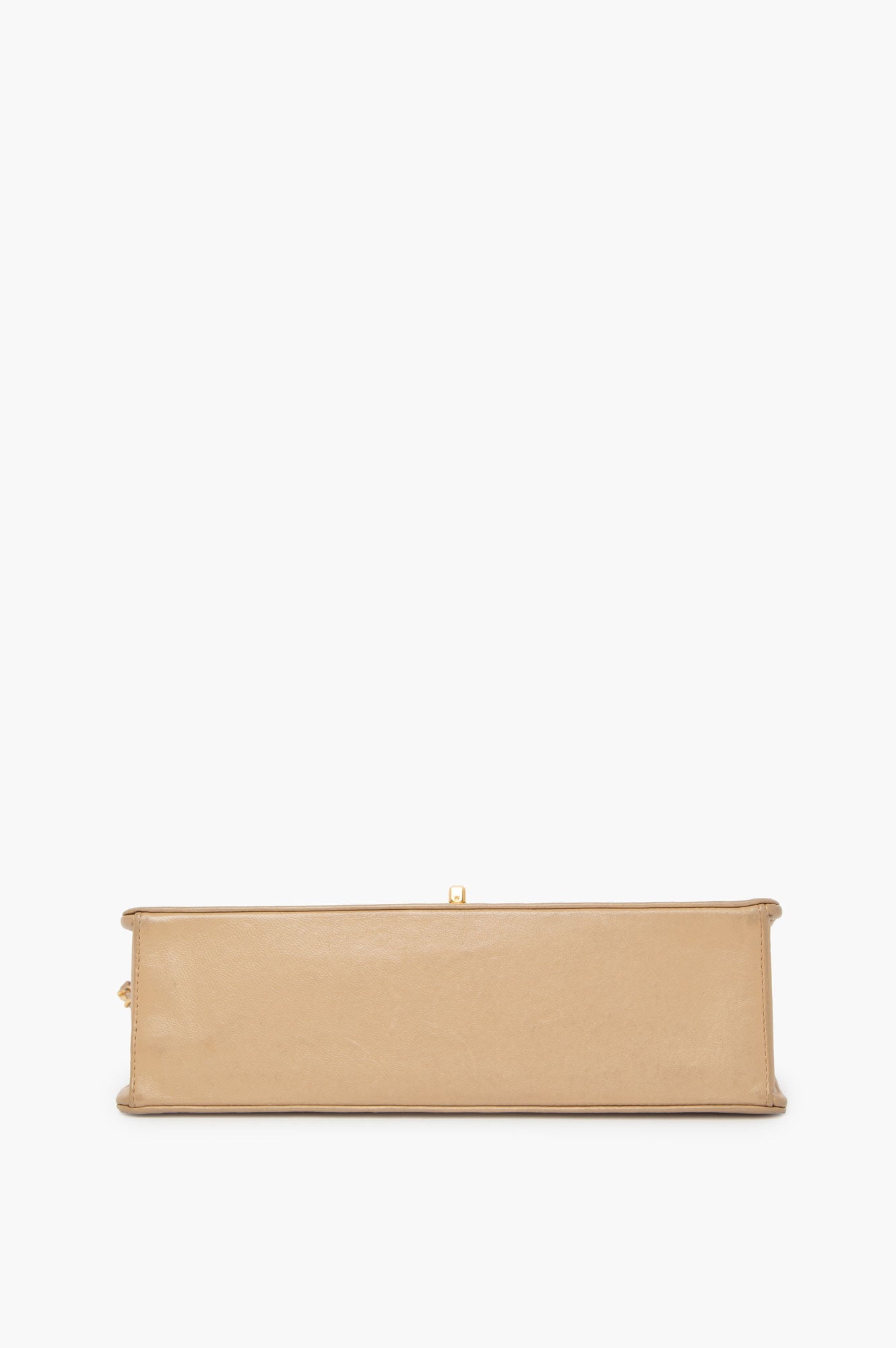 Chanel Beige Matelasse Leather Vintage Flap Bag