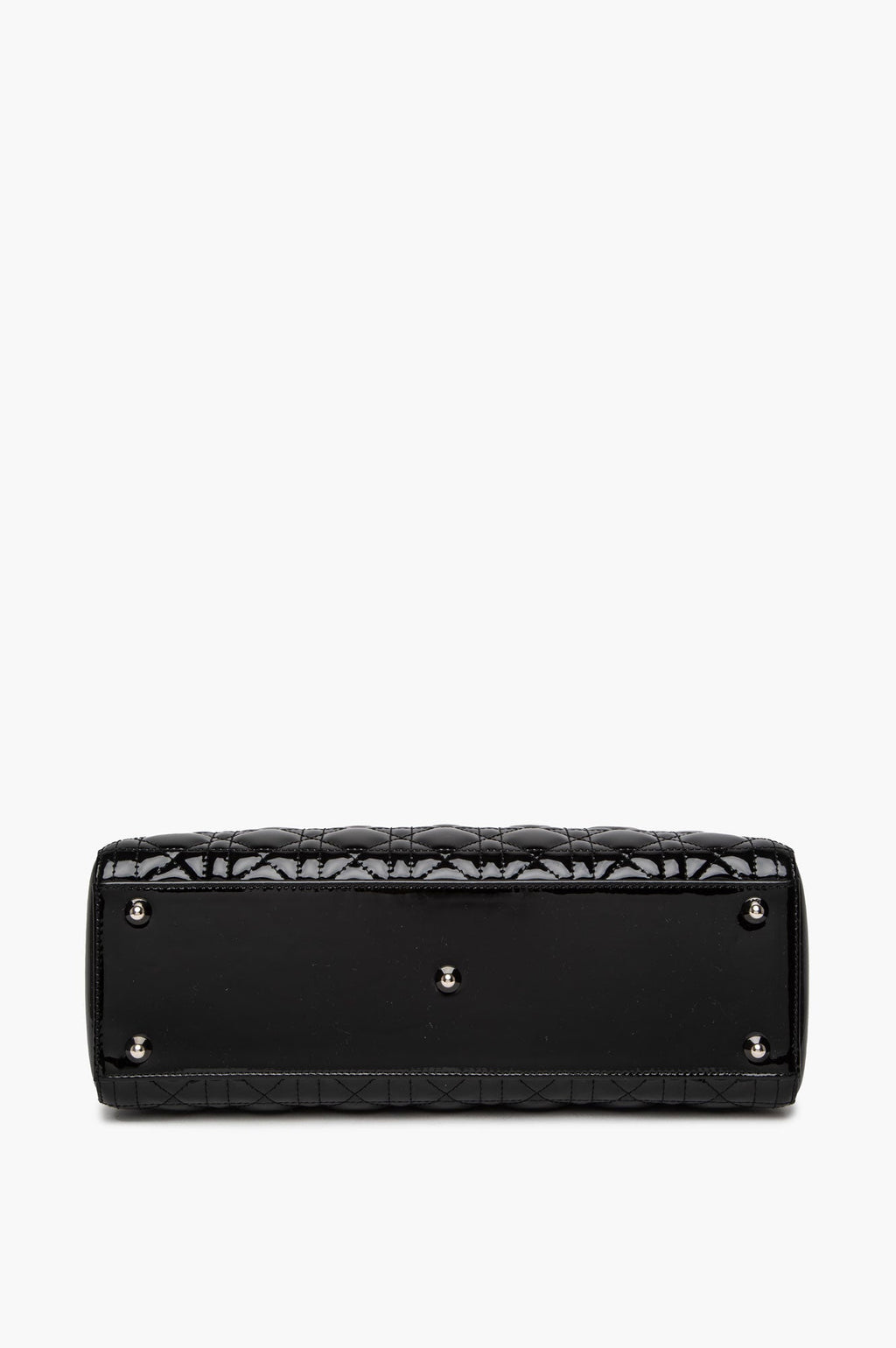 Christian Dior Large Black Patent Lady Dior