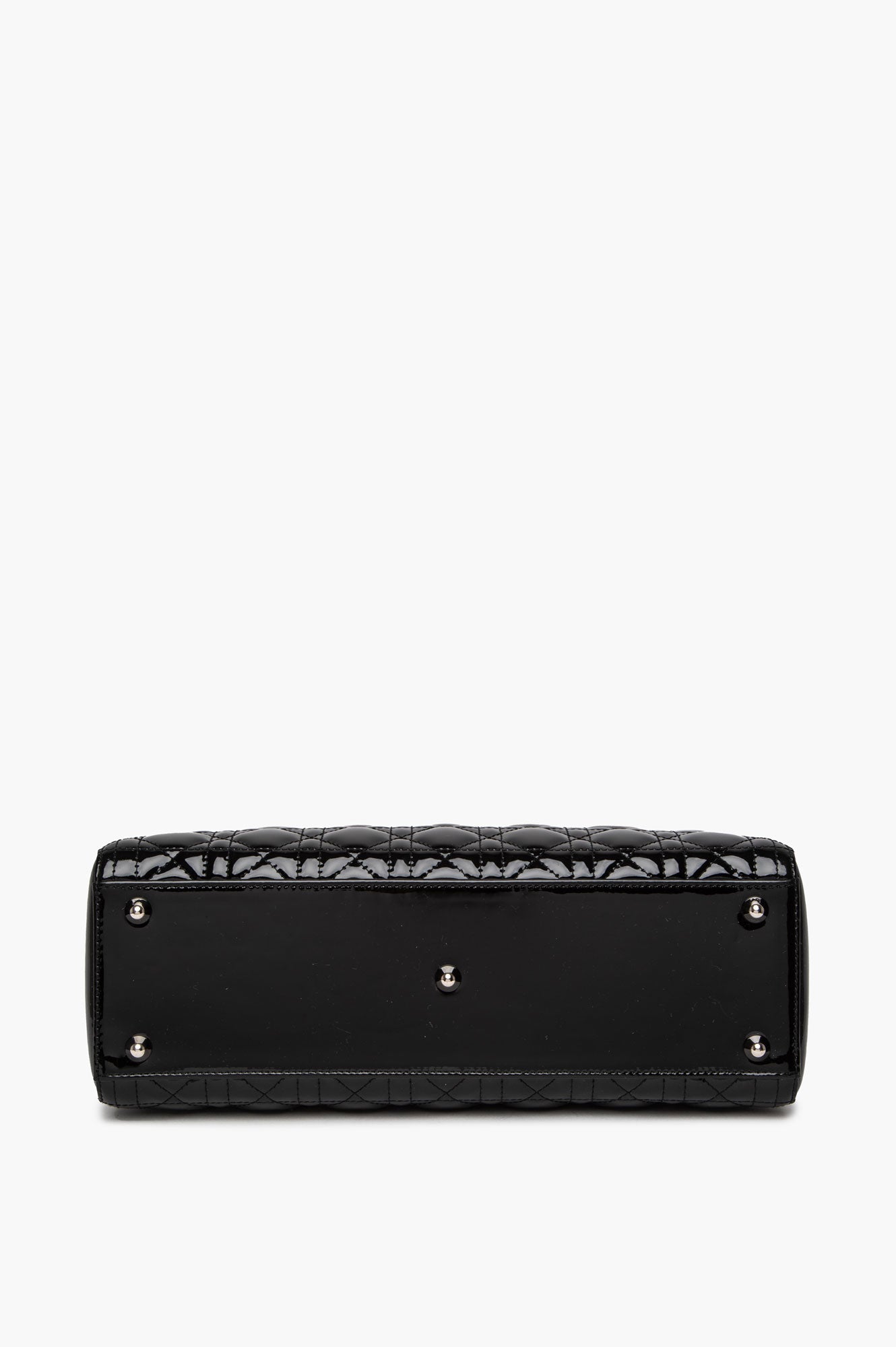 Christian Dior Large Black Patent Lady Dior