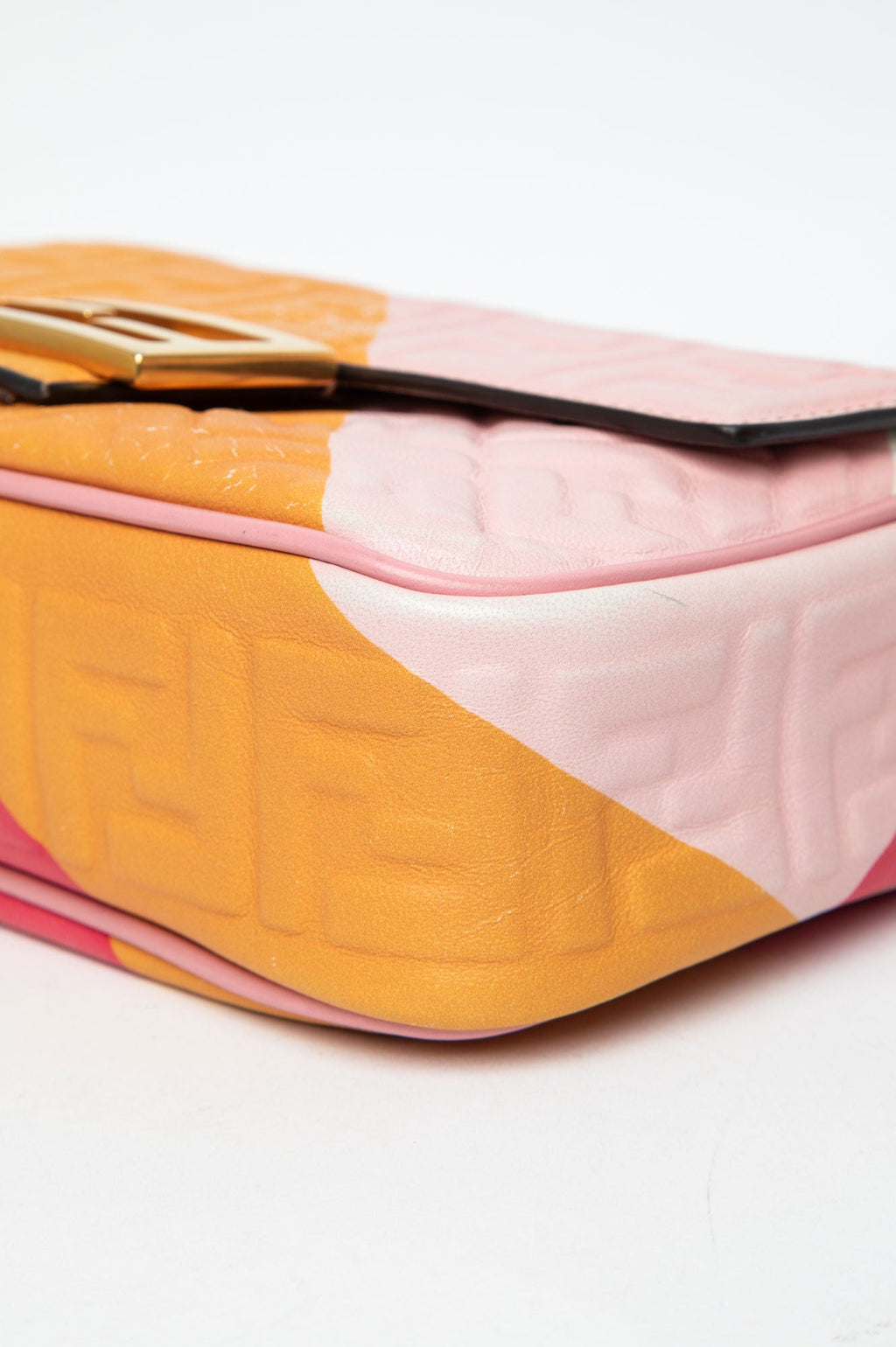 Fendi Multicolor Baguette Chain Midi Bag
