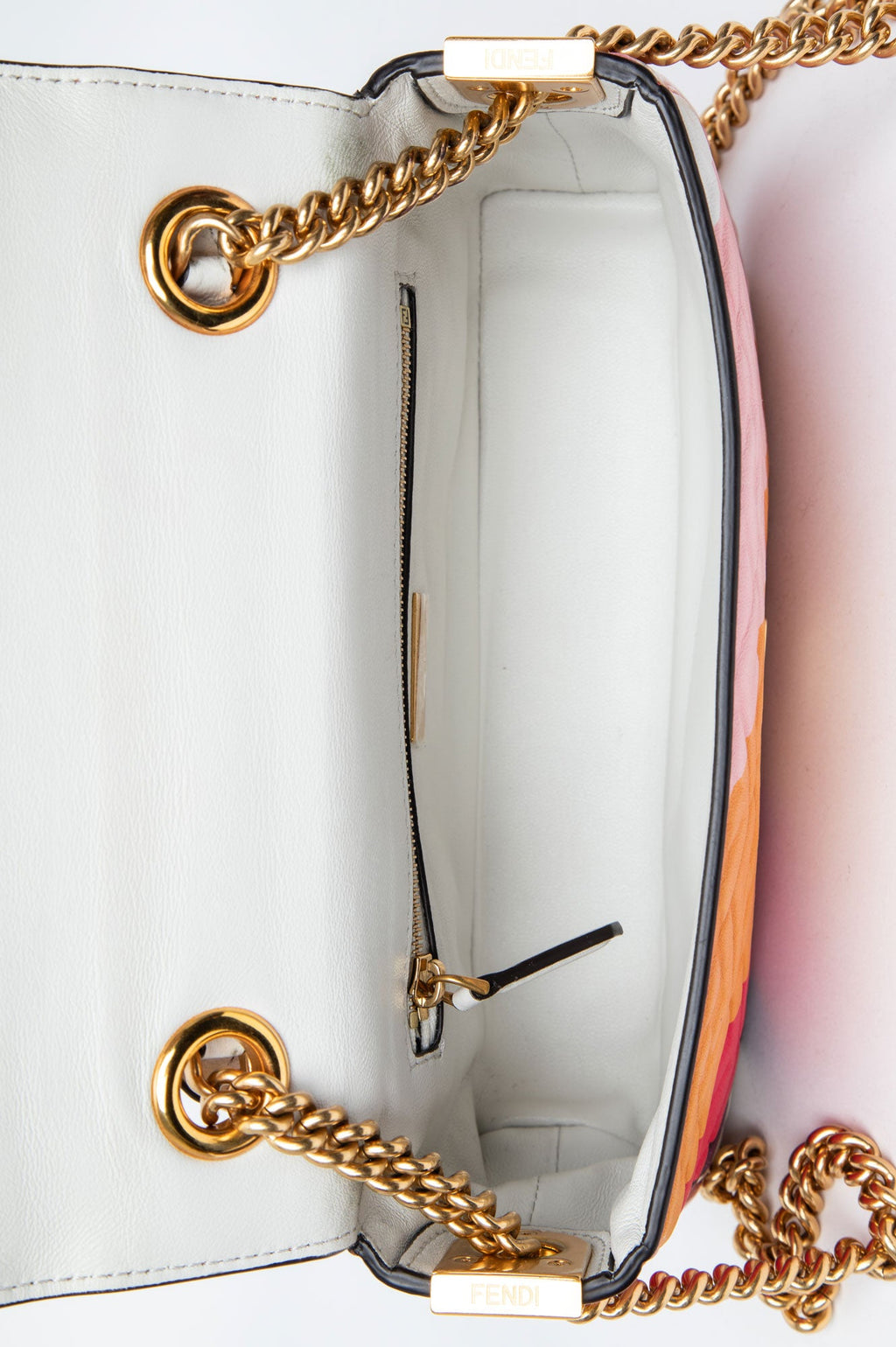 Fendi Multicolor Baguette Chain Midi Bag