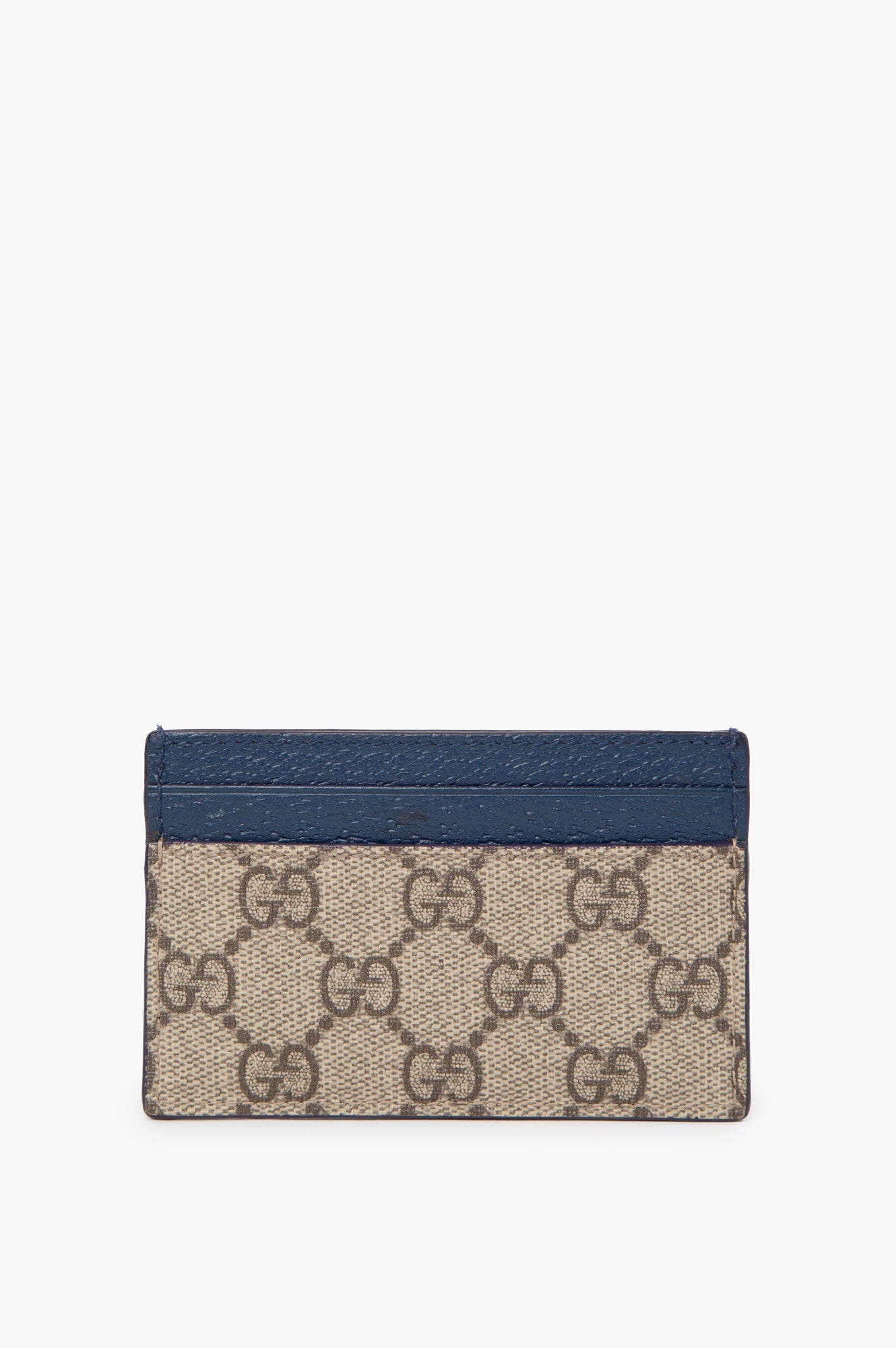 Gucci Monogram Blue Card Holder
