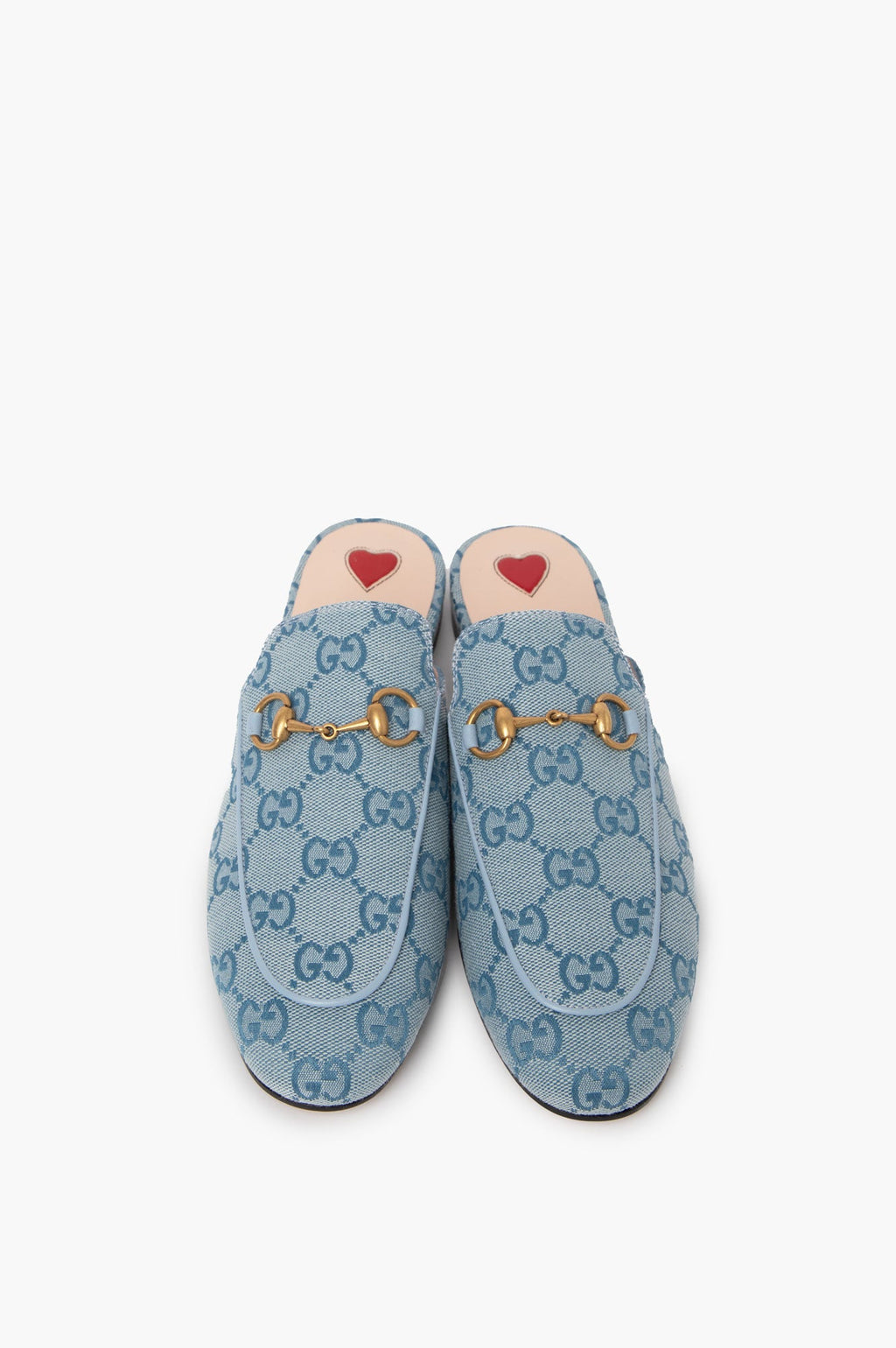 Gucci Blue Monogram Loafer Size 36